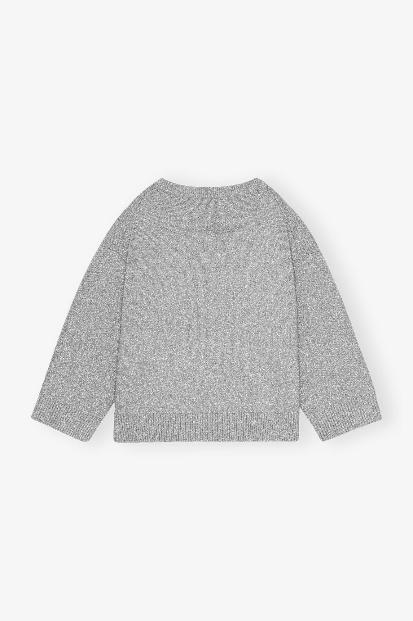 Sparkle Doubleface O-Neck | Silver - Image 2