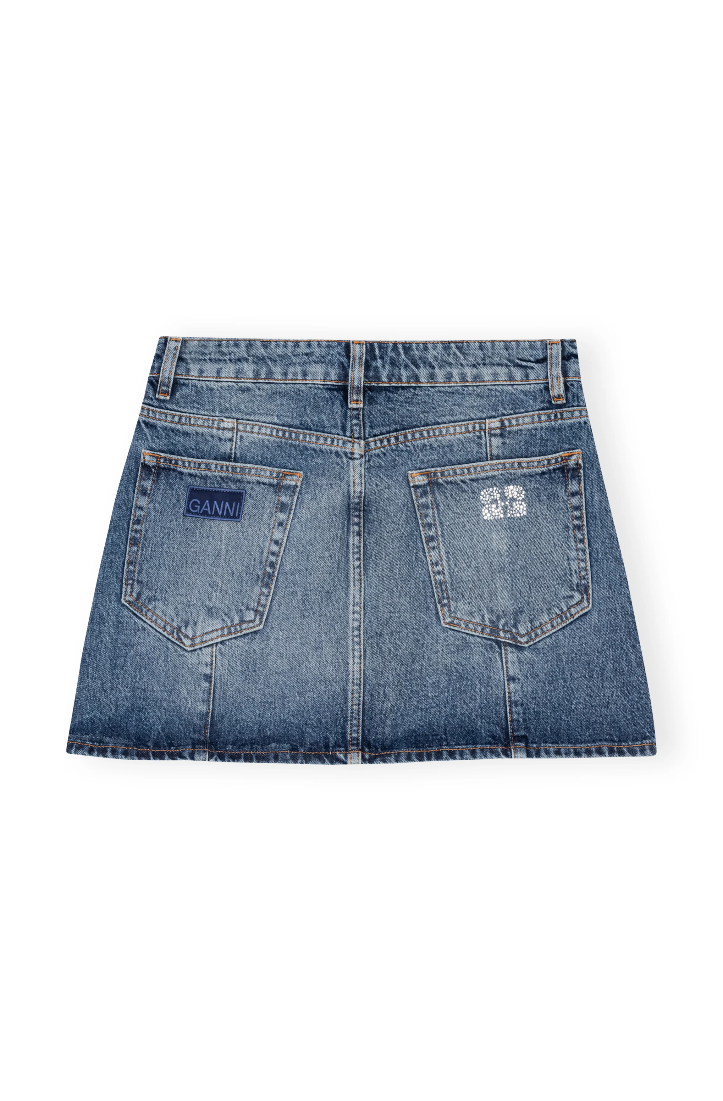 Sparkle Logo Denim Mini Skirt | Tint Wash - Image 2