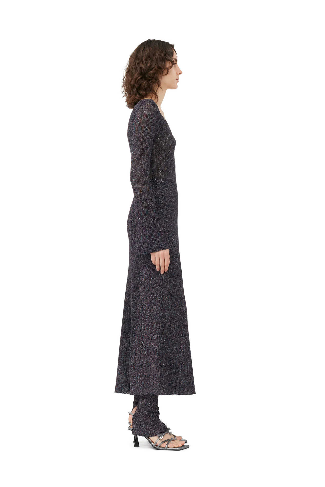 Sparkle Rib Maxi Dress | Multicolor - Image 4