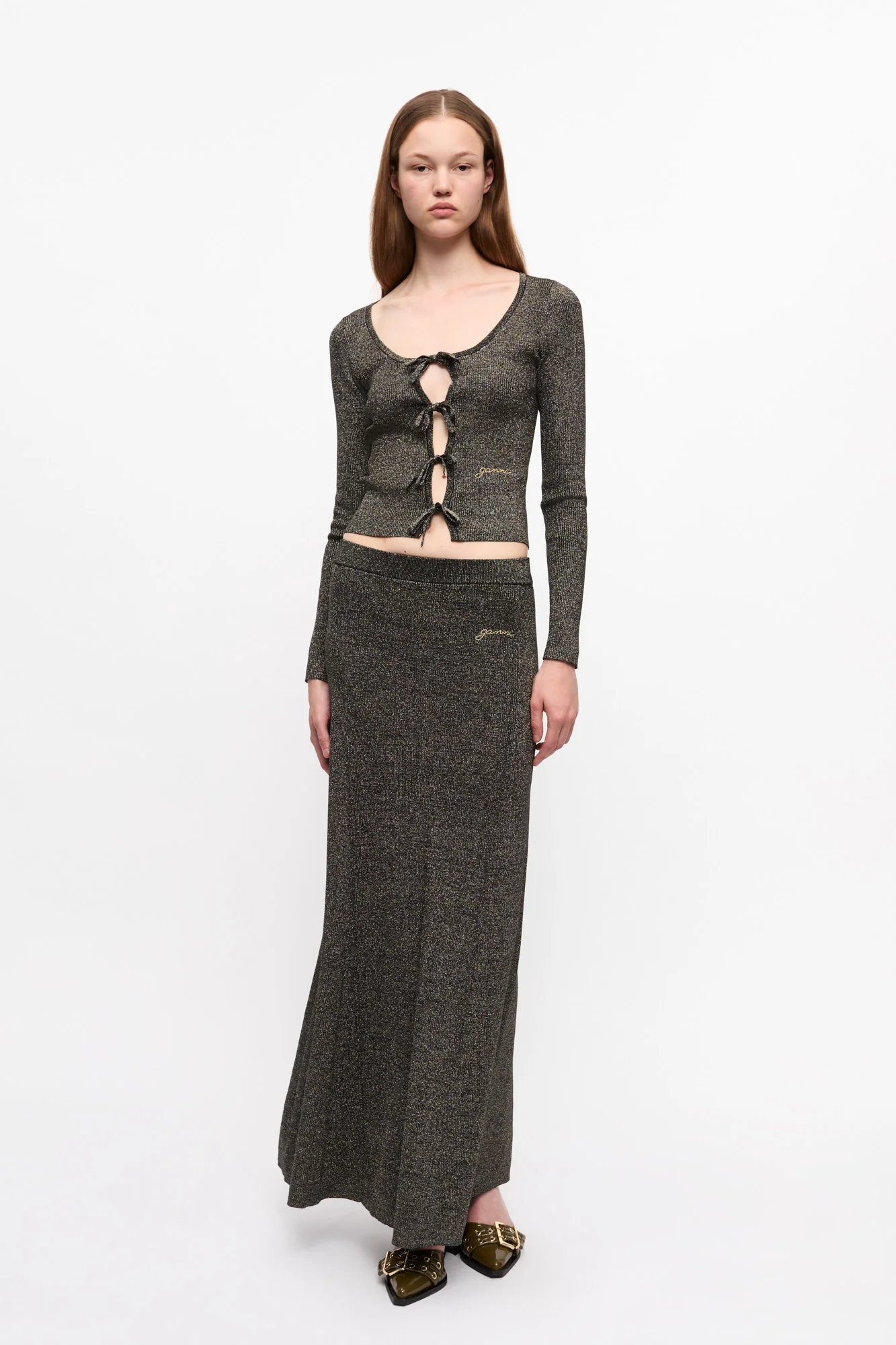 Sparkle Rib Maxi Skirt | Multicolor - Image 3