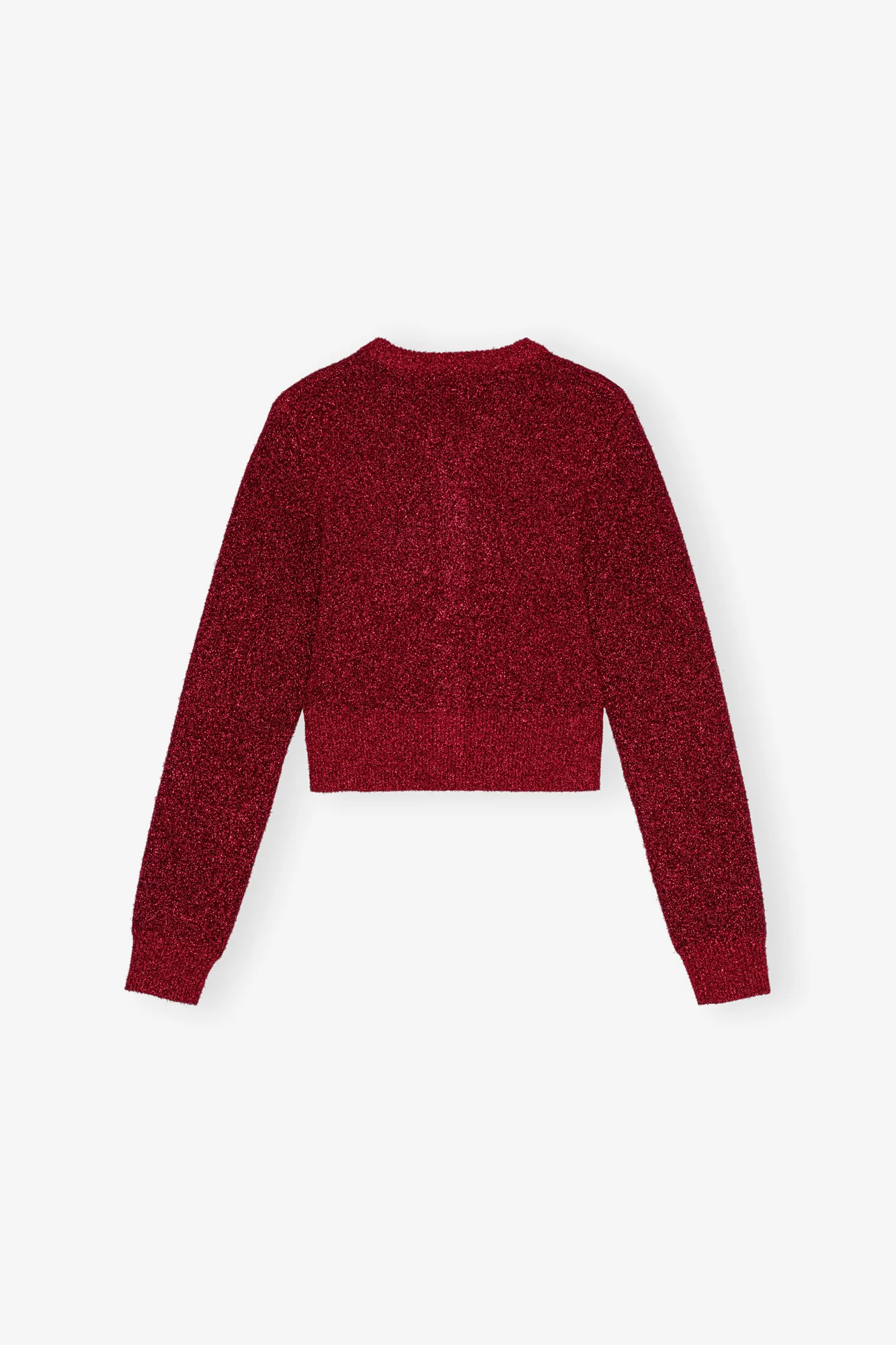 Sparkle Short Cardigan | Racing Red - Image 2