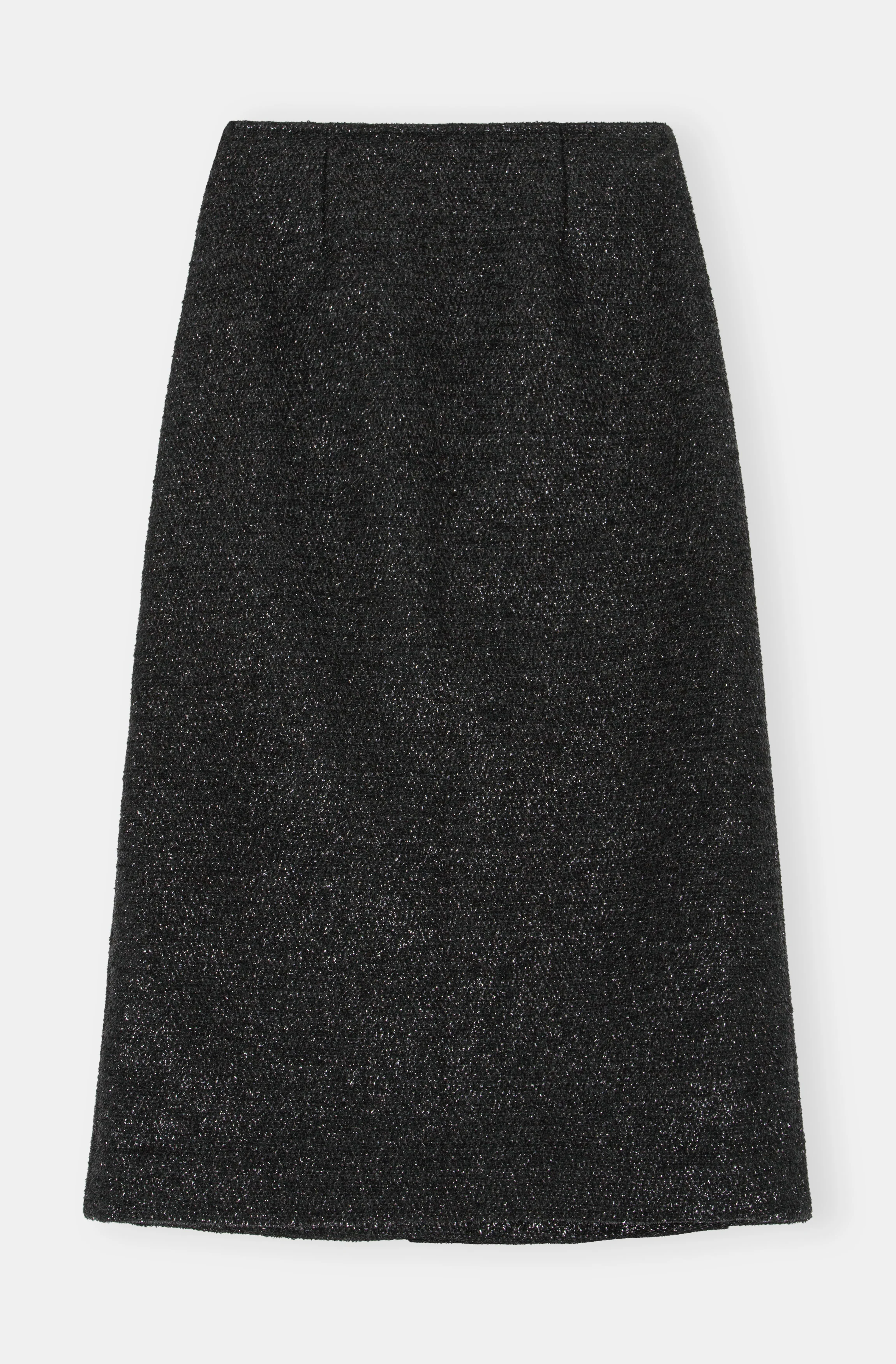 Sparkle Wrap Midi Skirt | Black - Image 2