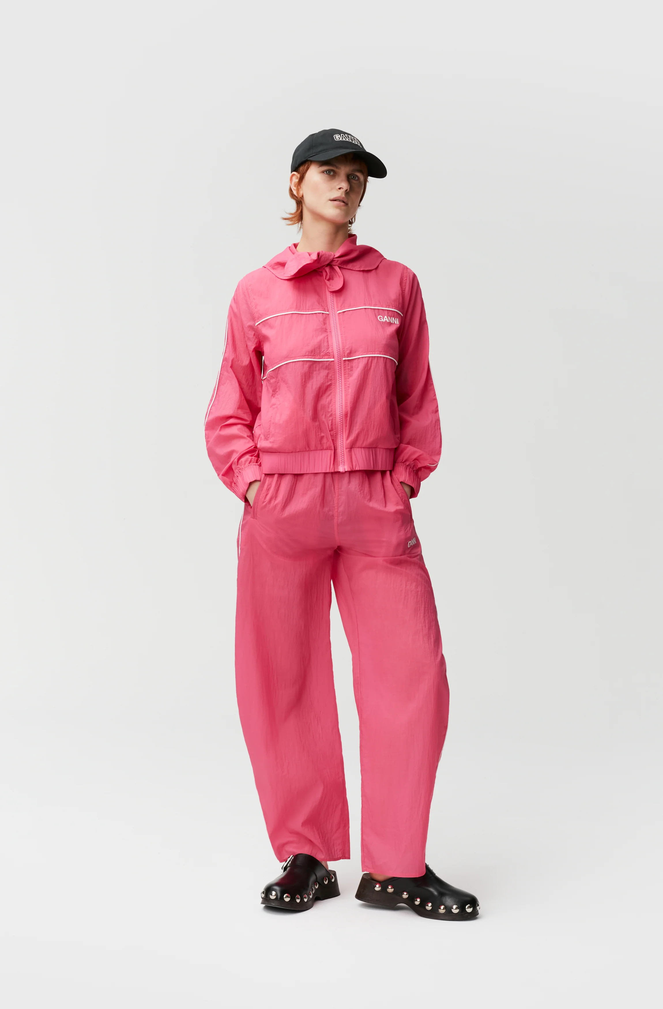Sport Light Tech Tracksuit Trousers | Carmine Rose - Image 3