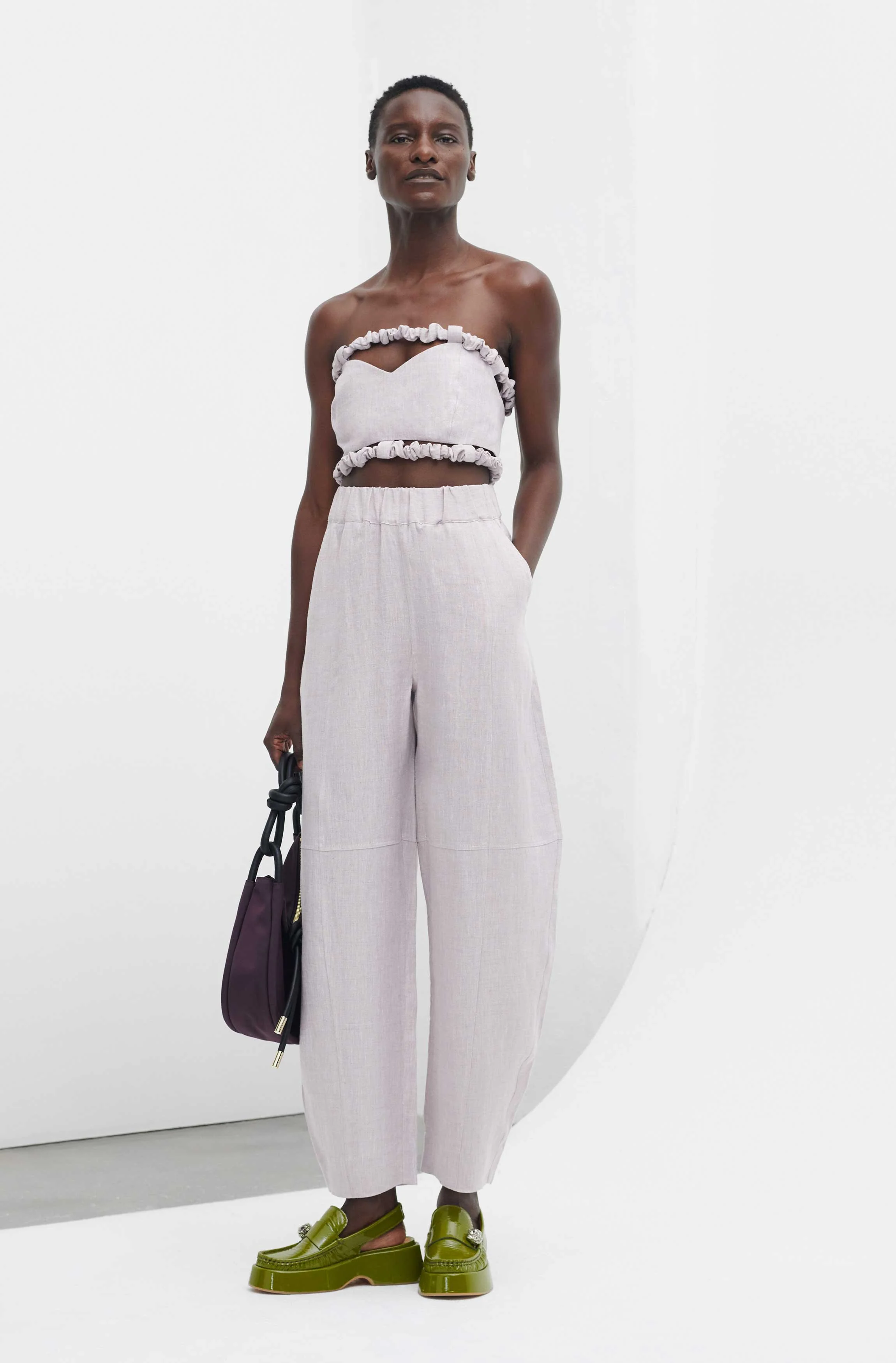 Strapless Crop Top | Light Lilac - Image 7