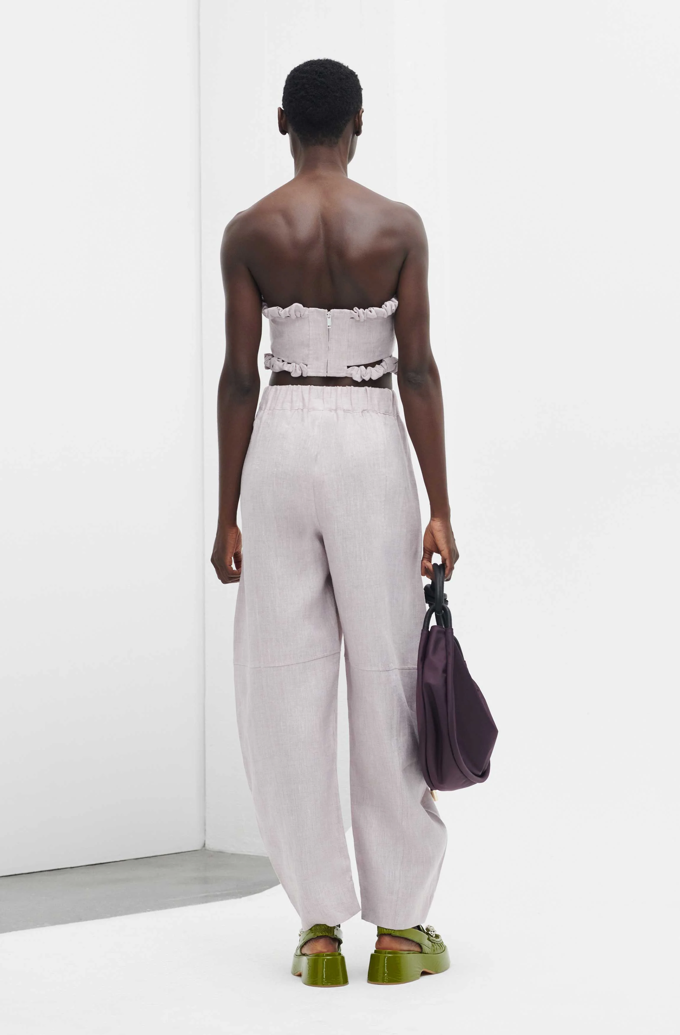 Strapless Crop Top | Light Lilac - Image 8