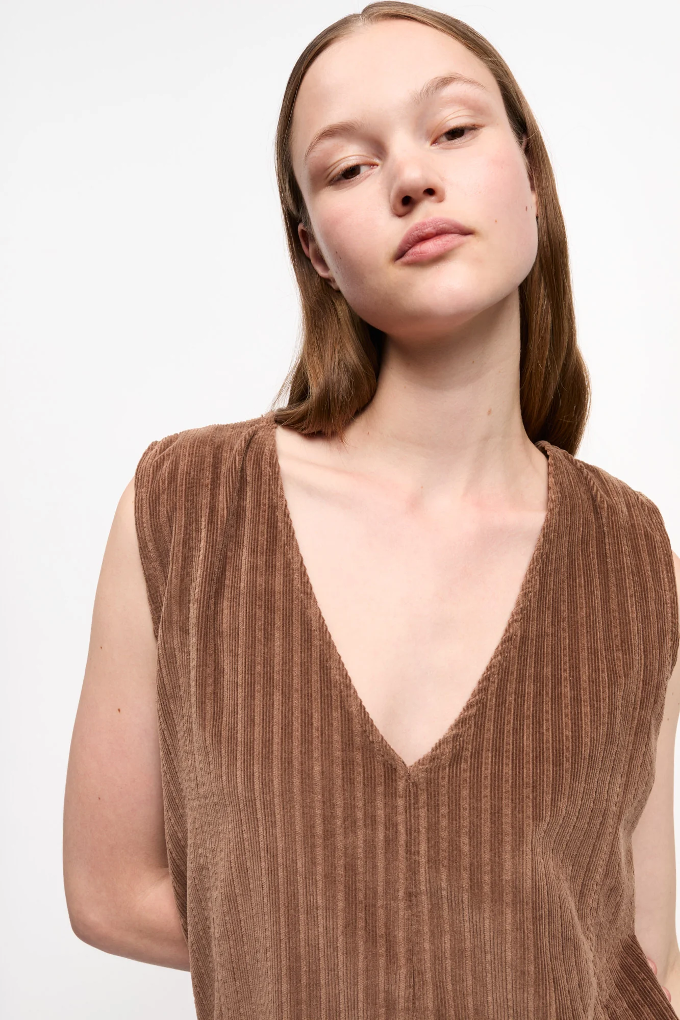 Stretch Corduroy Mini Dress | Rain Drum - Image 5