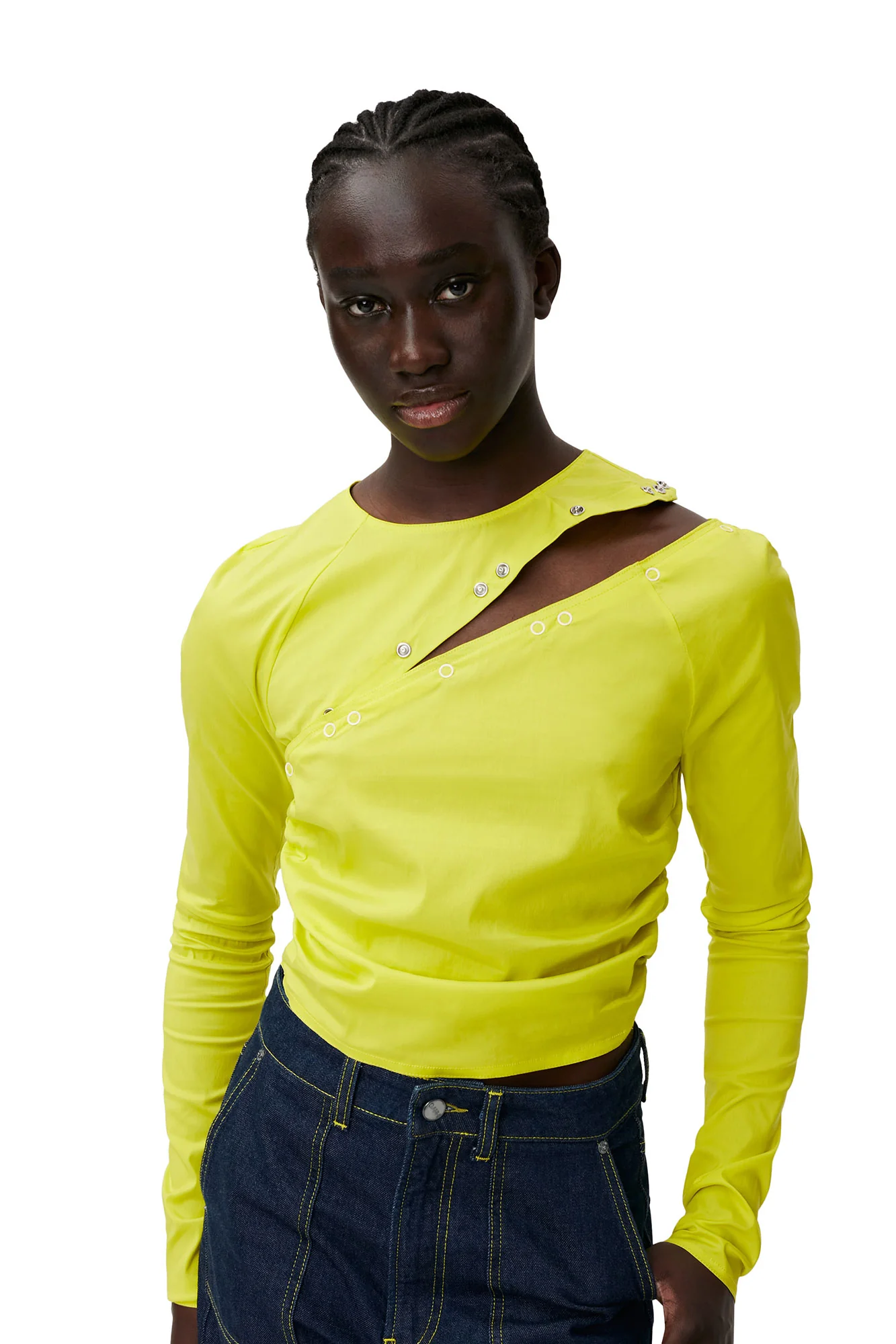 Stretch Cotton LS Blouse | Sulphur Spring - Image 10