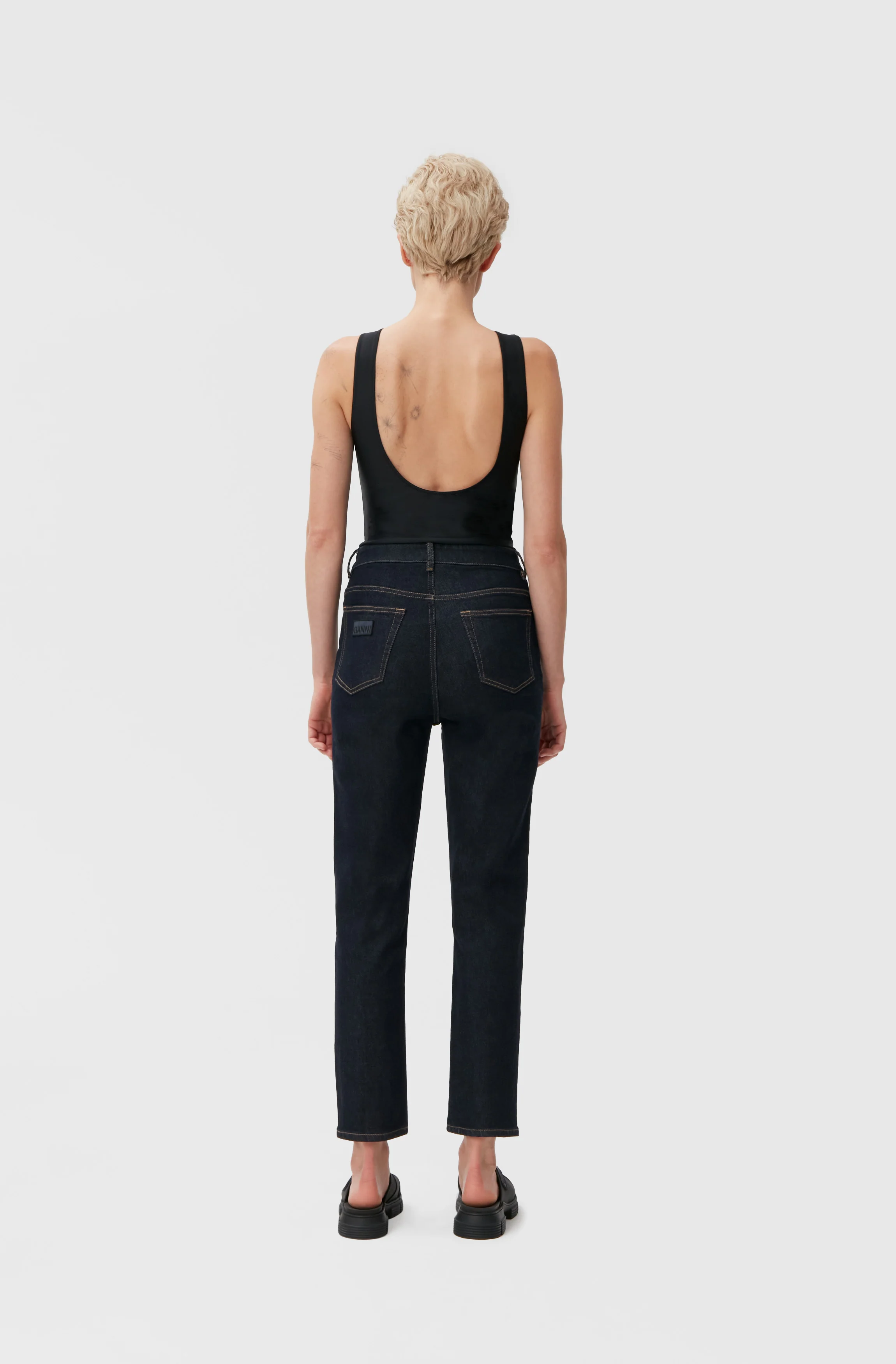 Stretch Cropped Jeans | Indigo - Image 8