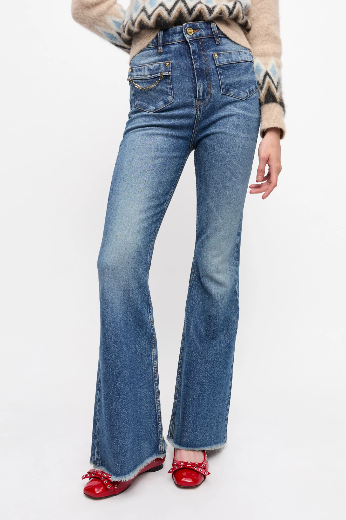 Stretch Future Denim Goddi HW | Mid Blue Vintage - Image 4