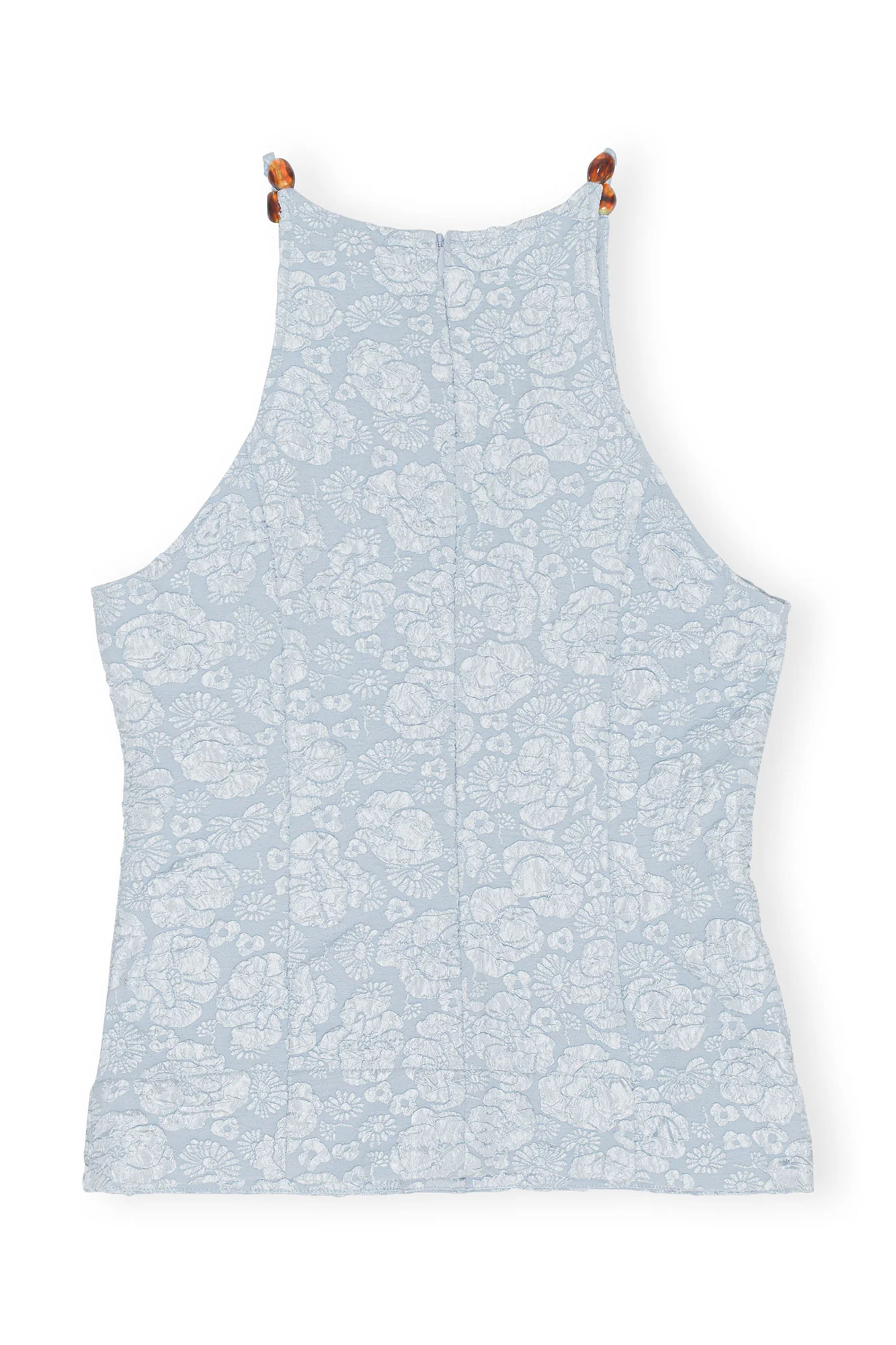 Stretch Jacquard Top | Sky Blue - Image 2