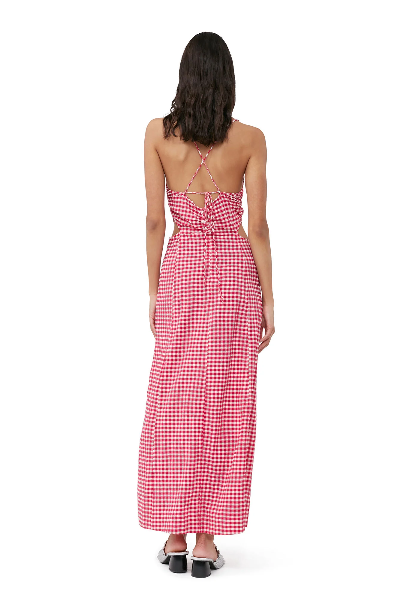 Stretch Seersucker Maxi Dress | Love Potion - Image 4