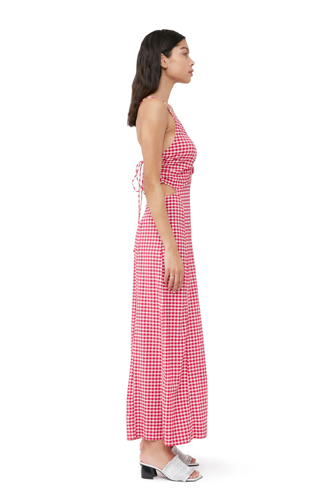Stretch Seersucker Maxi Dress | Love Potion - Image 5