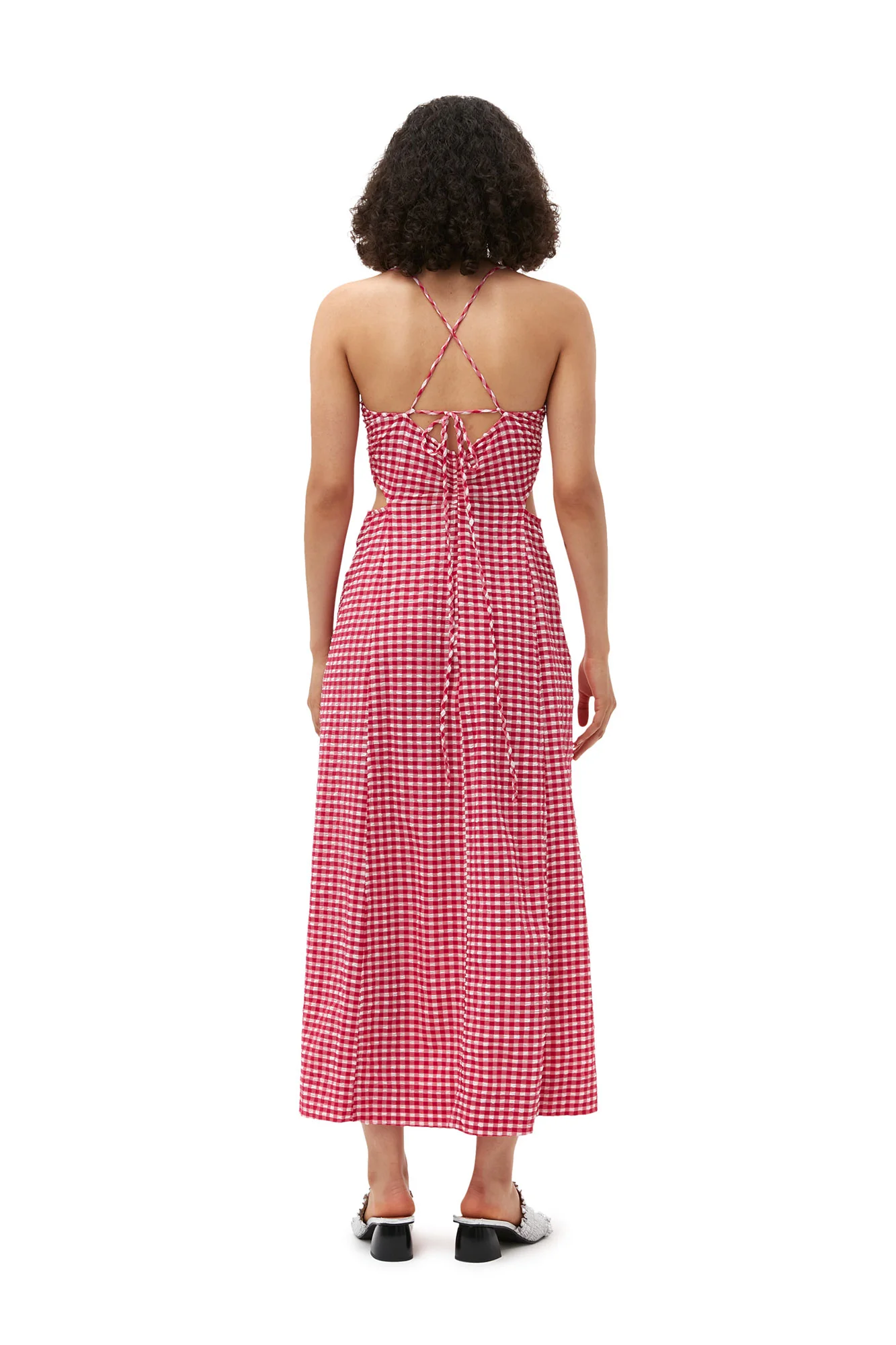 Stretch Seersucker Maxi Dress | Love Potion - Image 8
