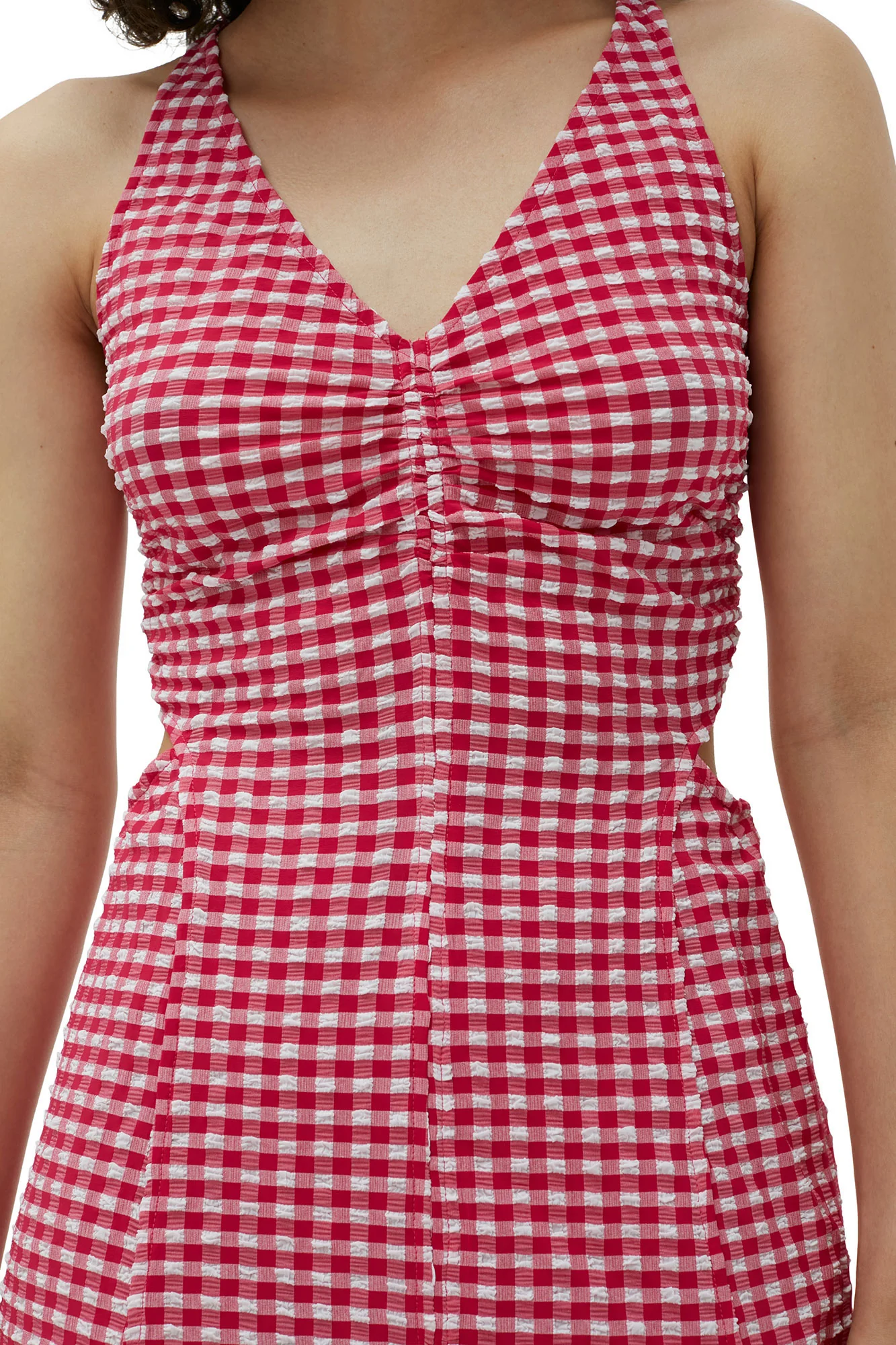 Stretch Seersucker Maxi Dress | Love Potion - Image 9