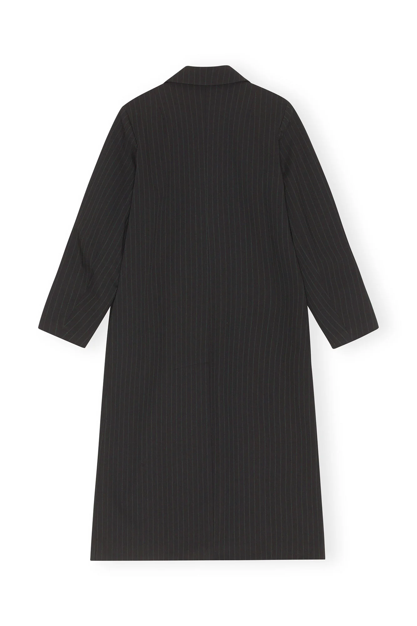 Stretch Stripe Coat | Black - Image 2