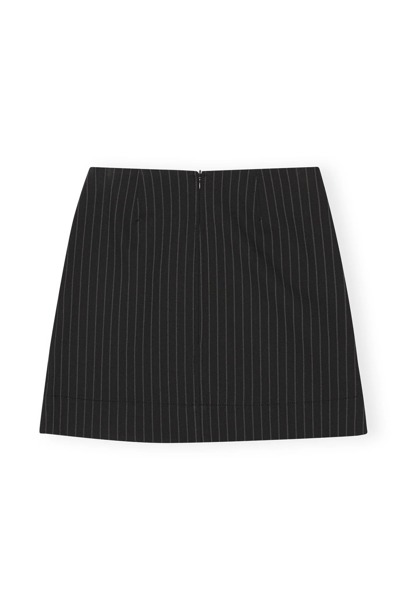 Stretch Stripe Mini Skirt | Black - Image 2