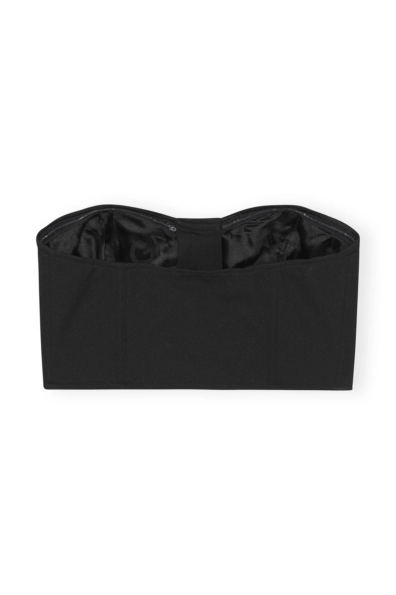 Stretch Suiting Corsage Top | Black - Image 2