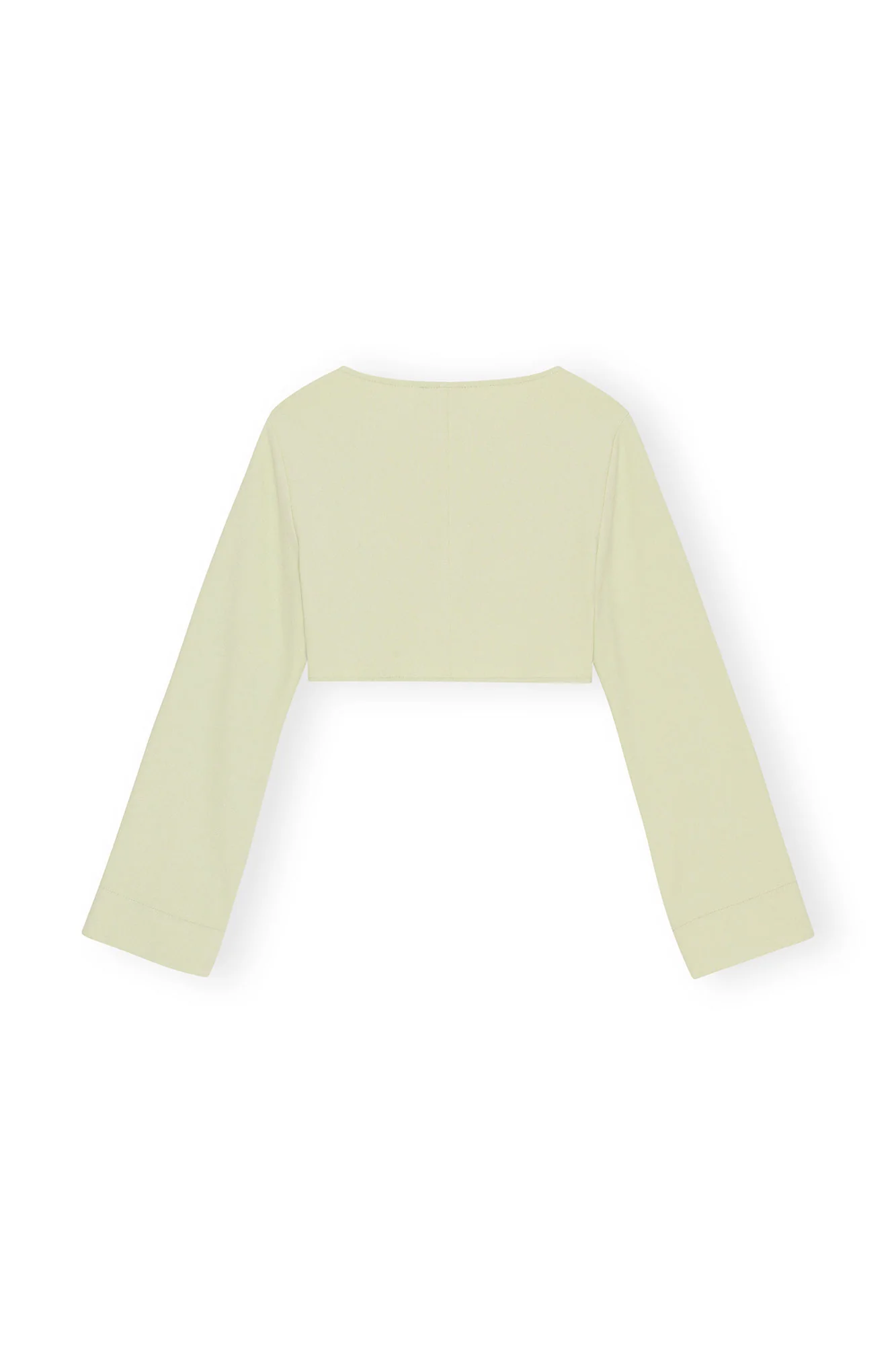 Stretch Suiting Cropped Blouse | Lily Green - Image 2