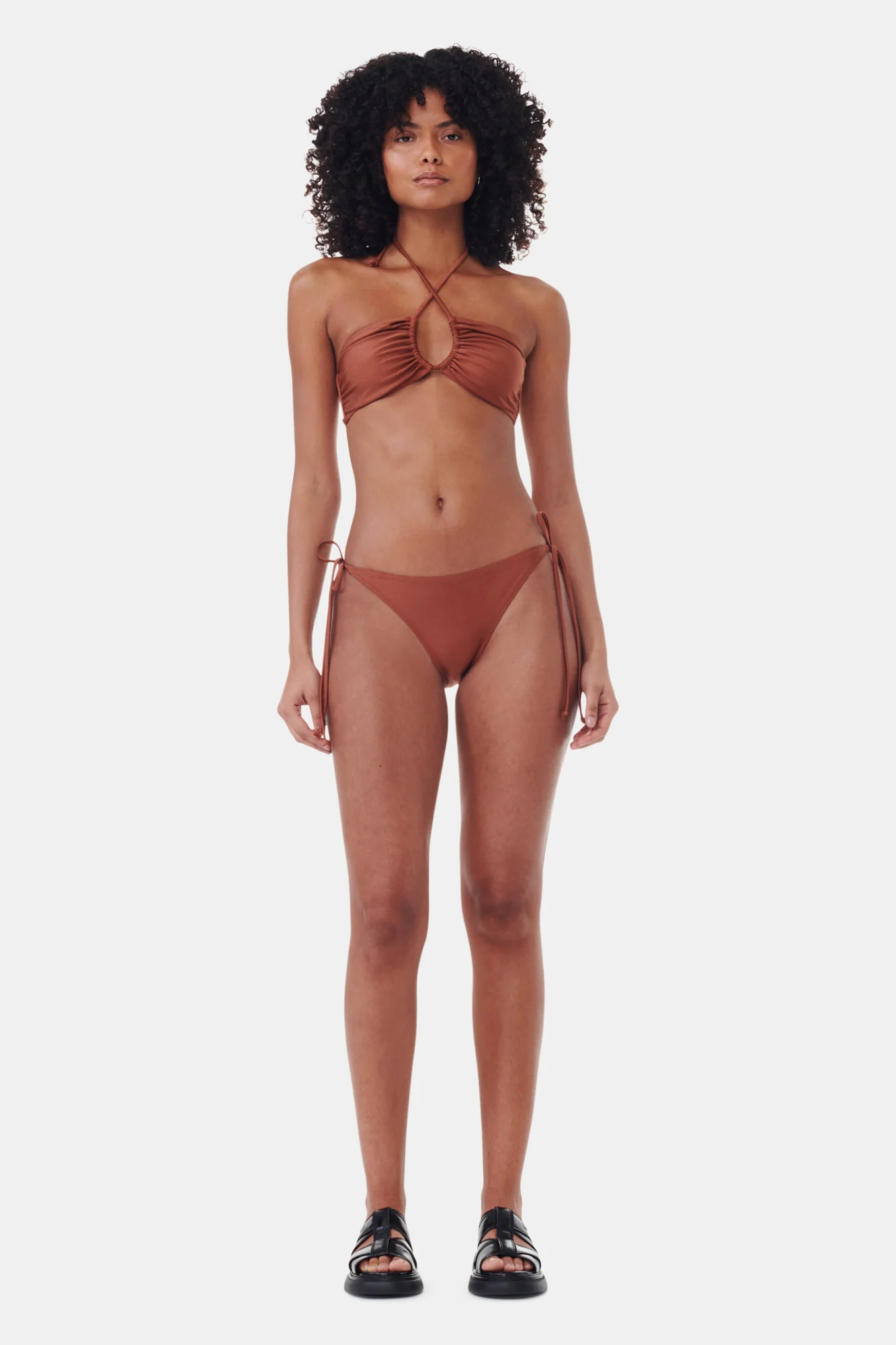 String Bikini Briefs | Copper Brown - Image 3