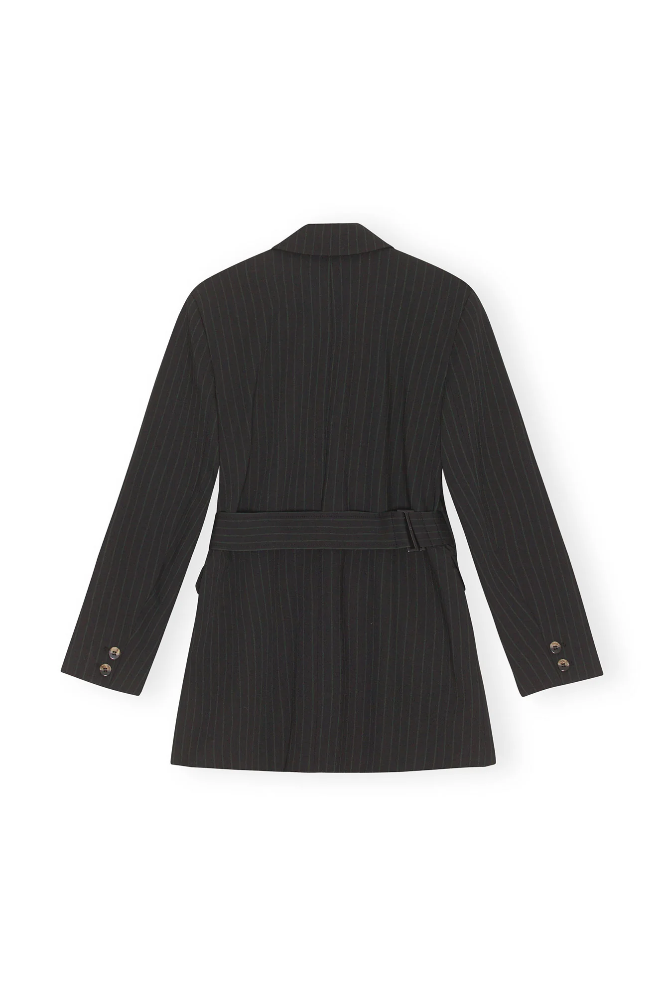 Stripe Belt Blazer | Black - Image 2