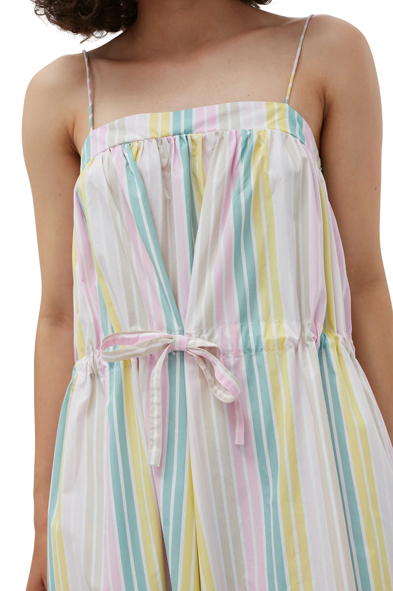 Stripe Cotton Maxi Strap Dress | Multicolor - Image 10