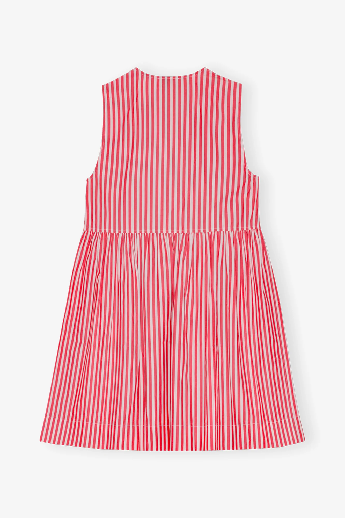 Stripe Cotton Mini Bow Tie Dress | Barbados Cherry - Image 2