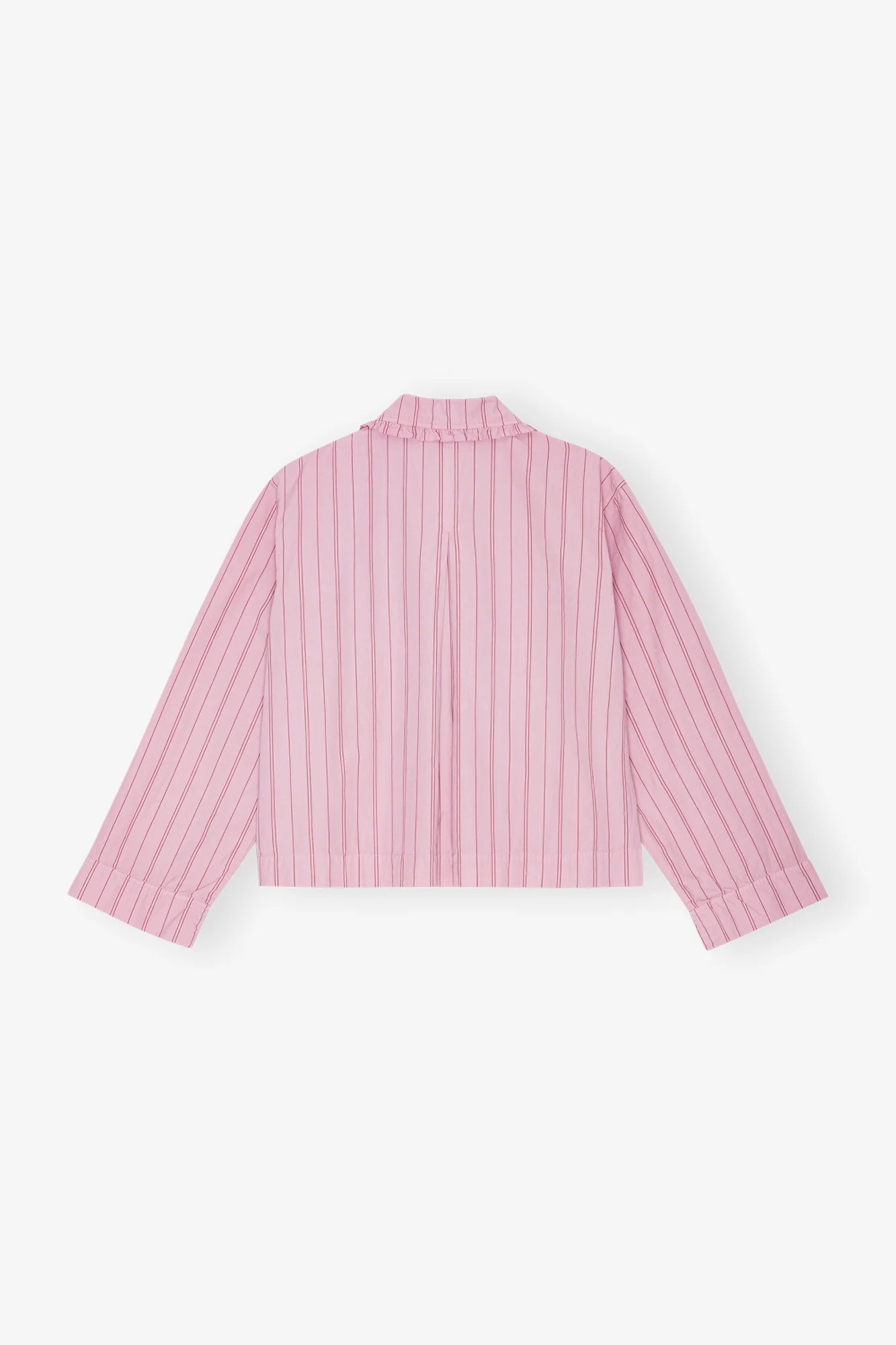 Stripe Cotton Pyjama Shirt | Lilac Sachet - Image 2