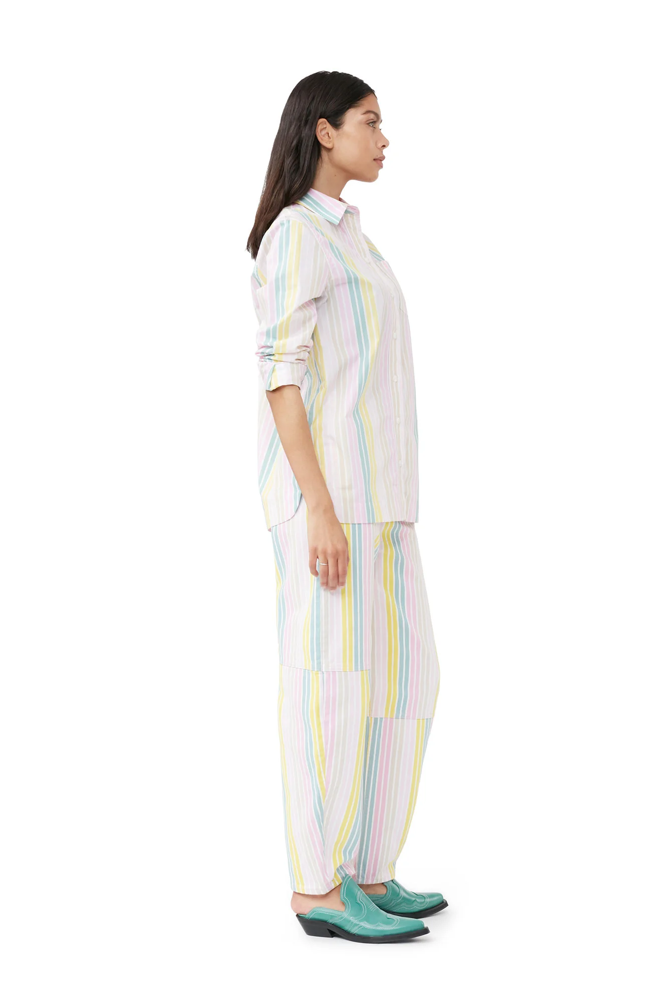 Stripe Cotton Shirt | Multicolor - Image 5