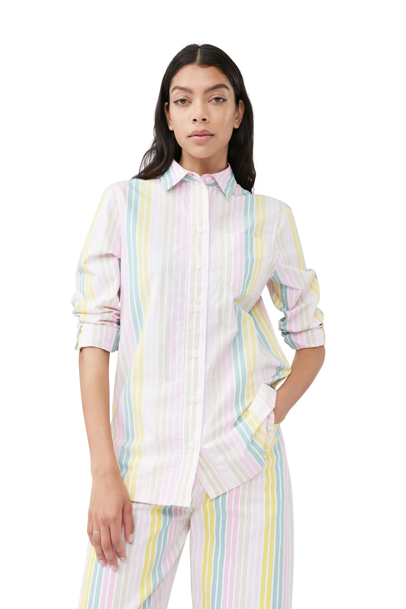 Stripe Cotton Shirt | Multicolor - Image 6
