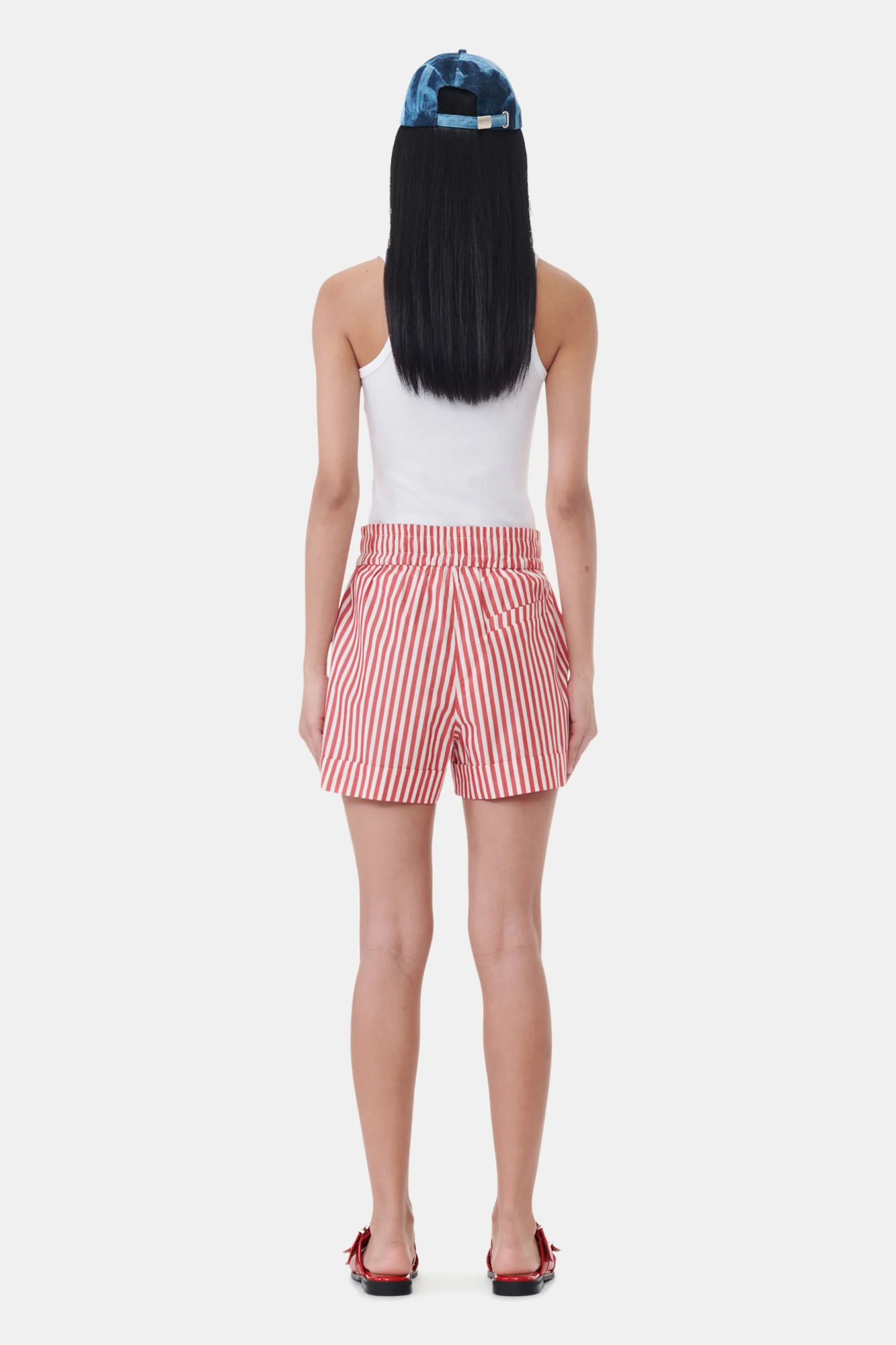 Stripe Cotton Shorts | Barbados Cherry - Image 5