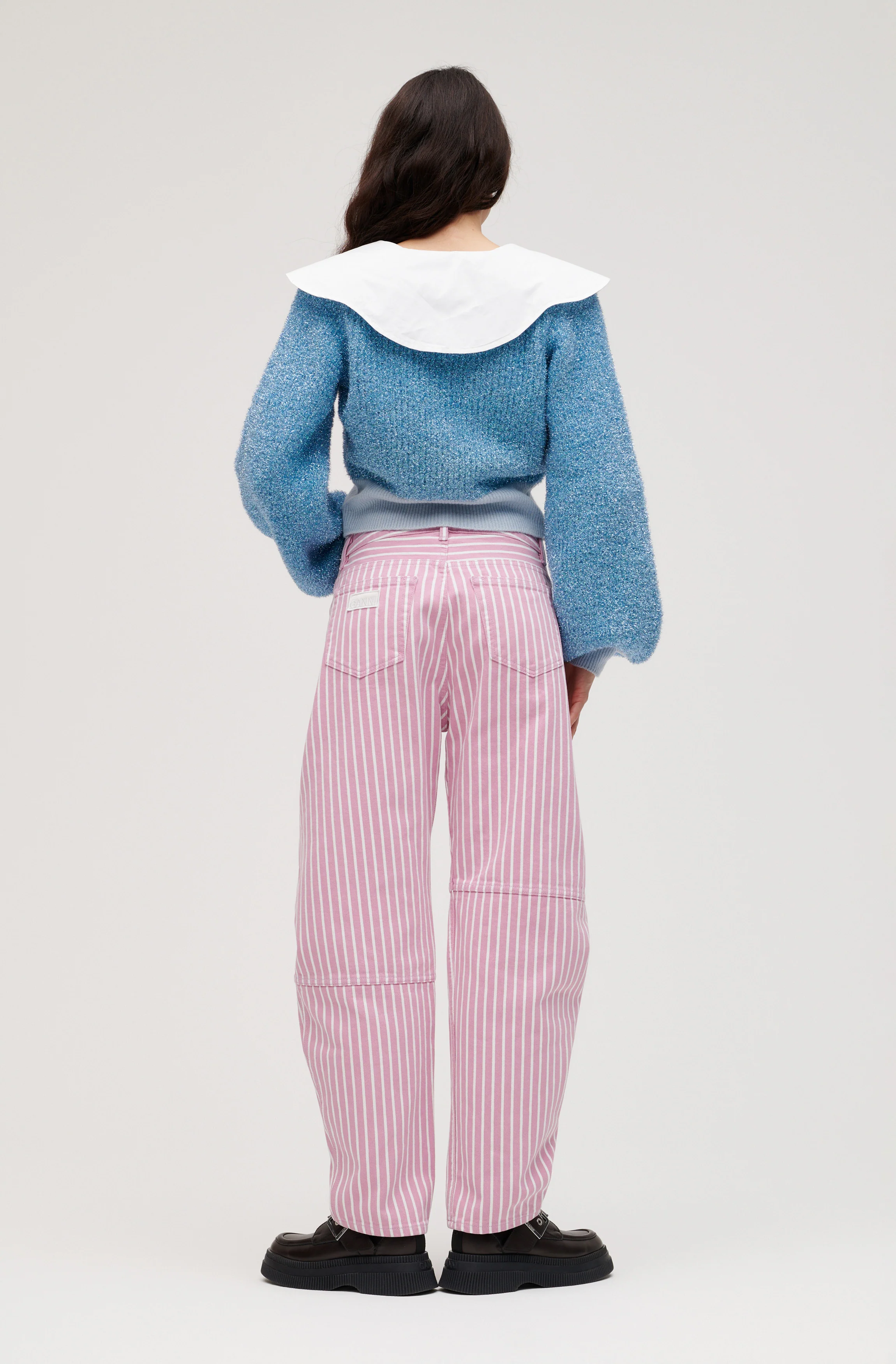 Stripe Denim Stary | Moonlight Mauve - Image 3