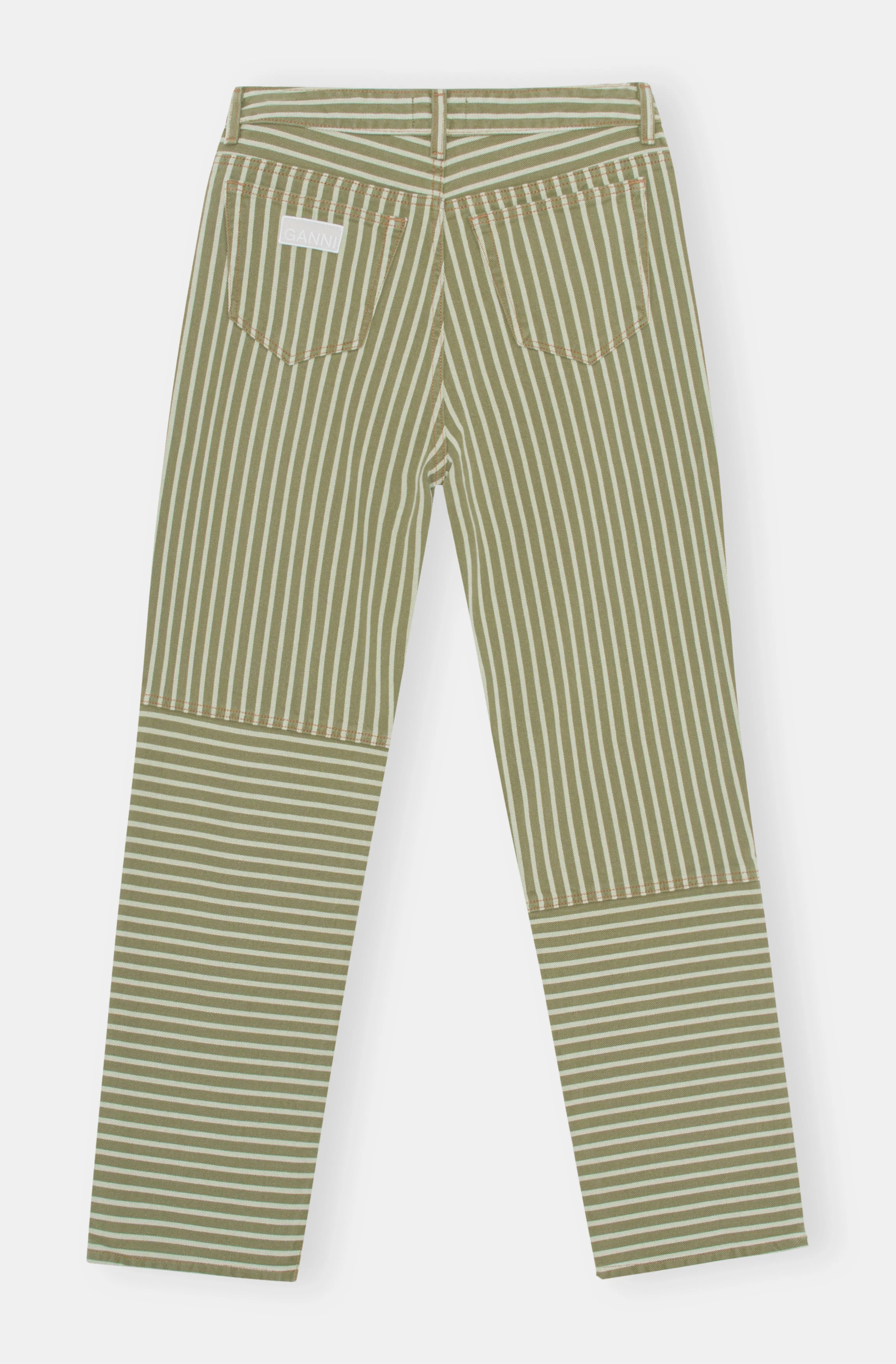 Stripe Figni Jeans | Stripe Loden Green - Image 2