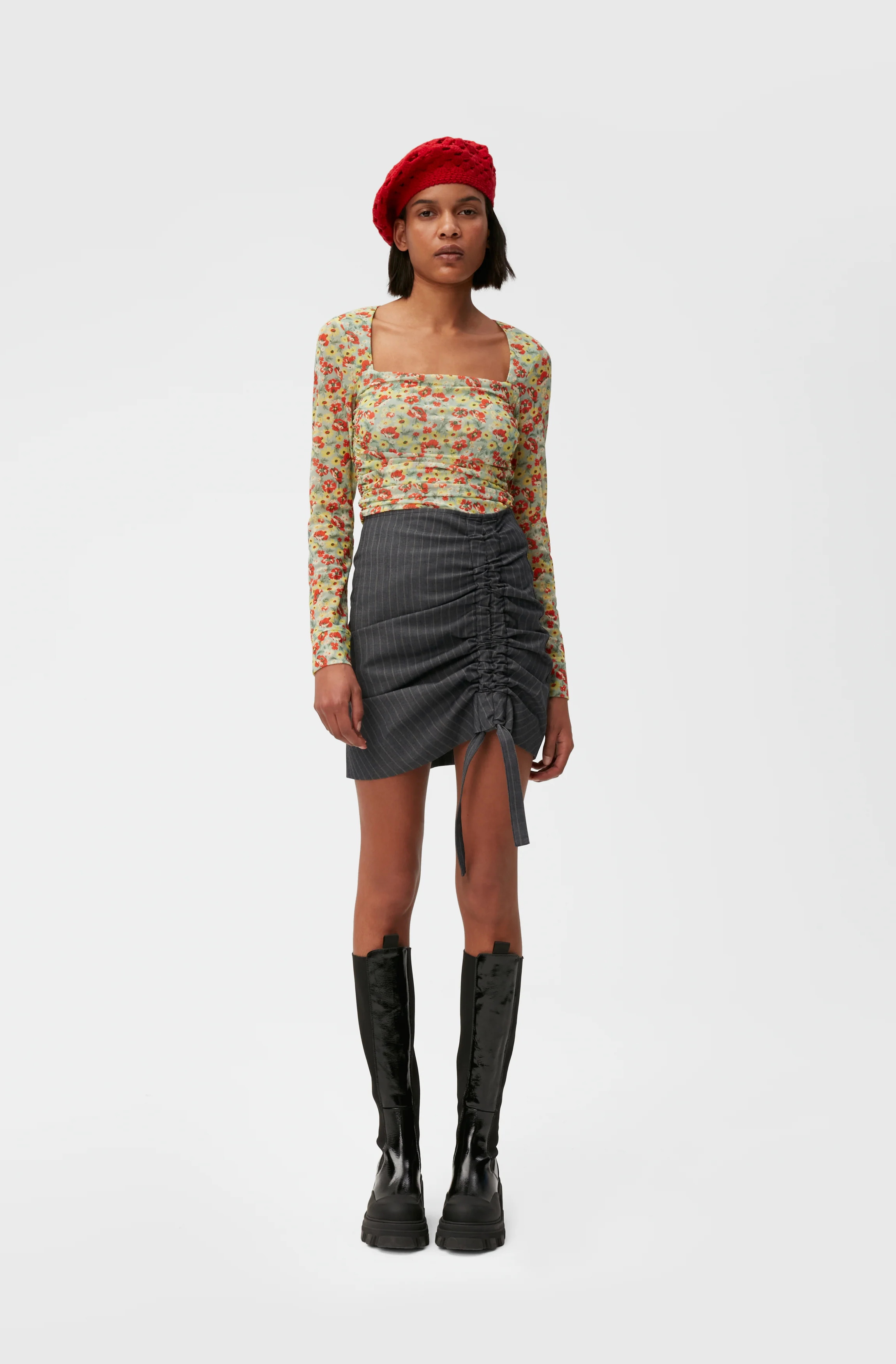 Stripe Mini Skirt | Sky Captain - Image 3