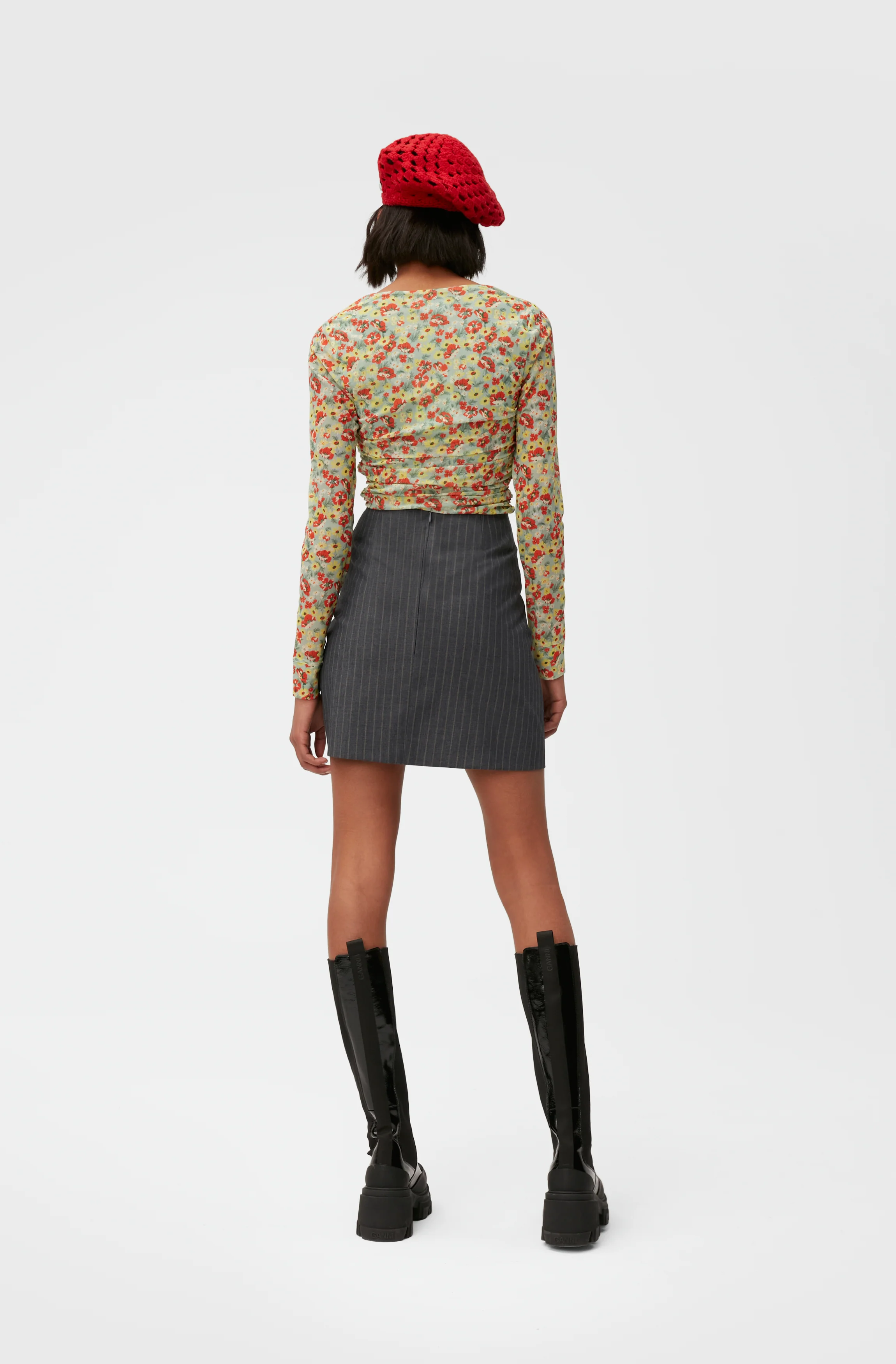 Stripe Mini Skirt | Sky Captain - Image 4