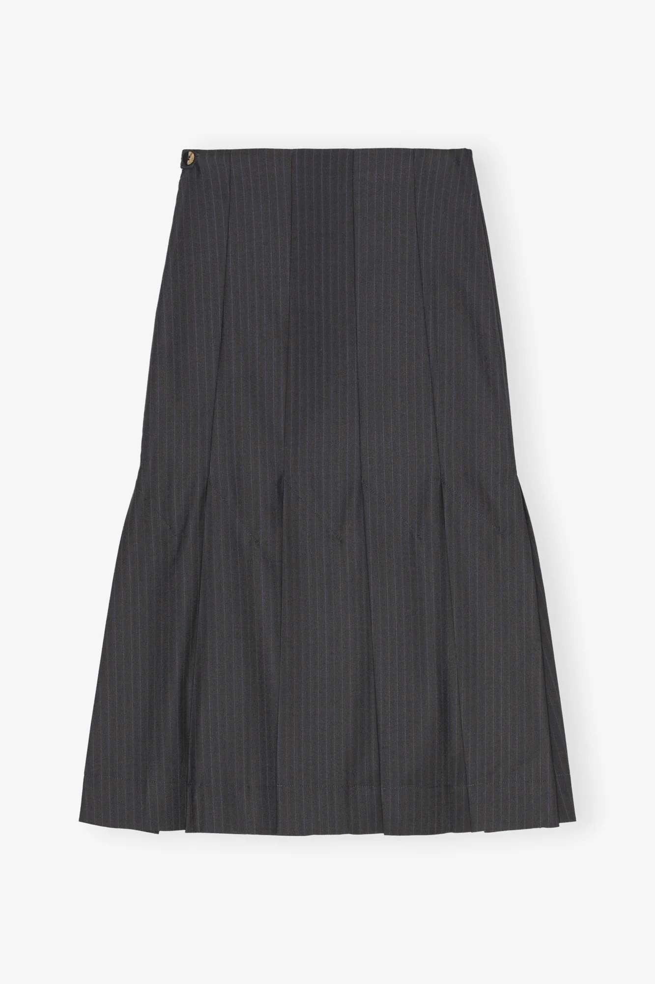 Stripe Suiting Midi Skirt | Phantom - Image 2