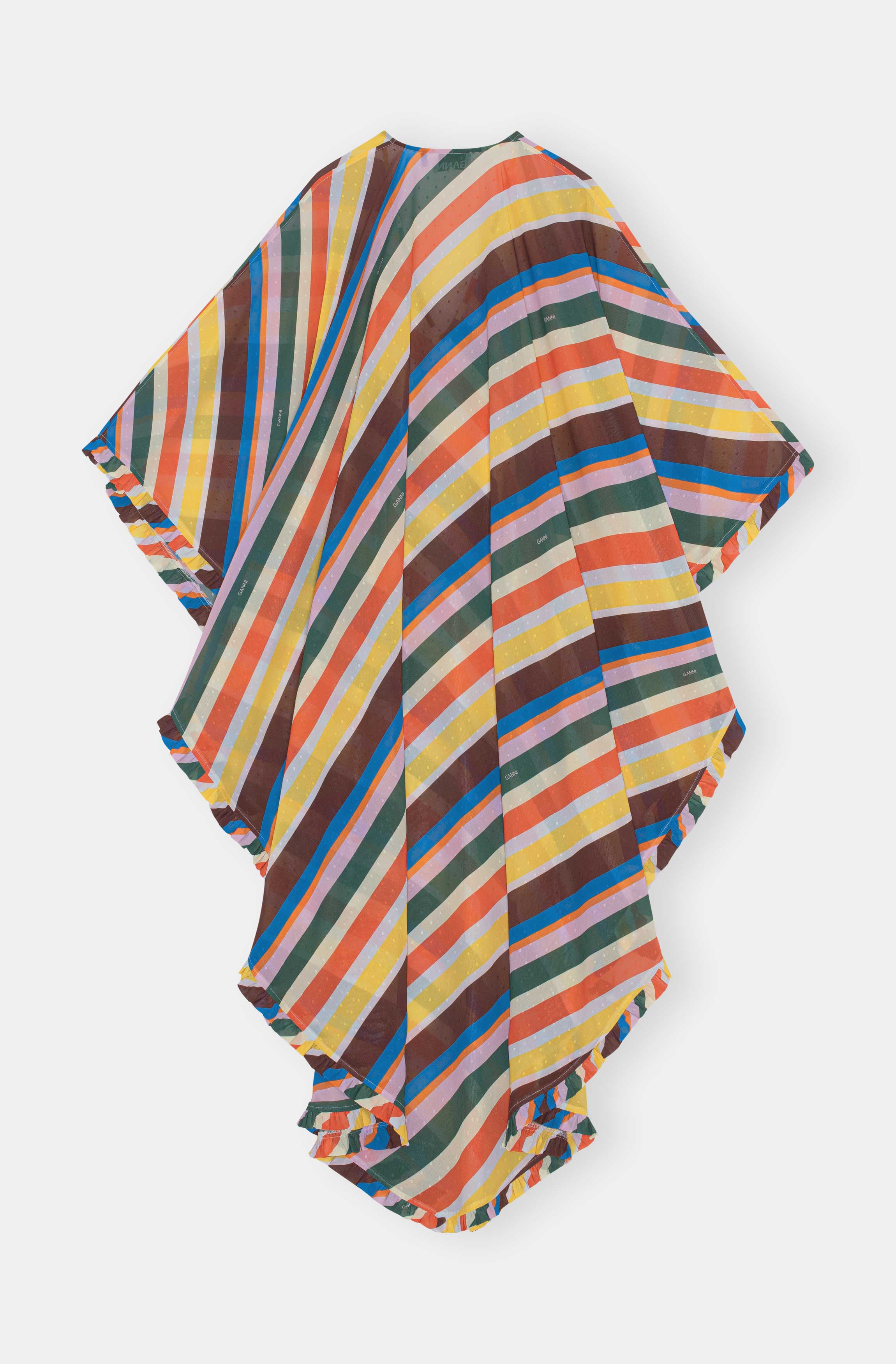 Striped Beach Poncho | Multicolor - Image 2
