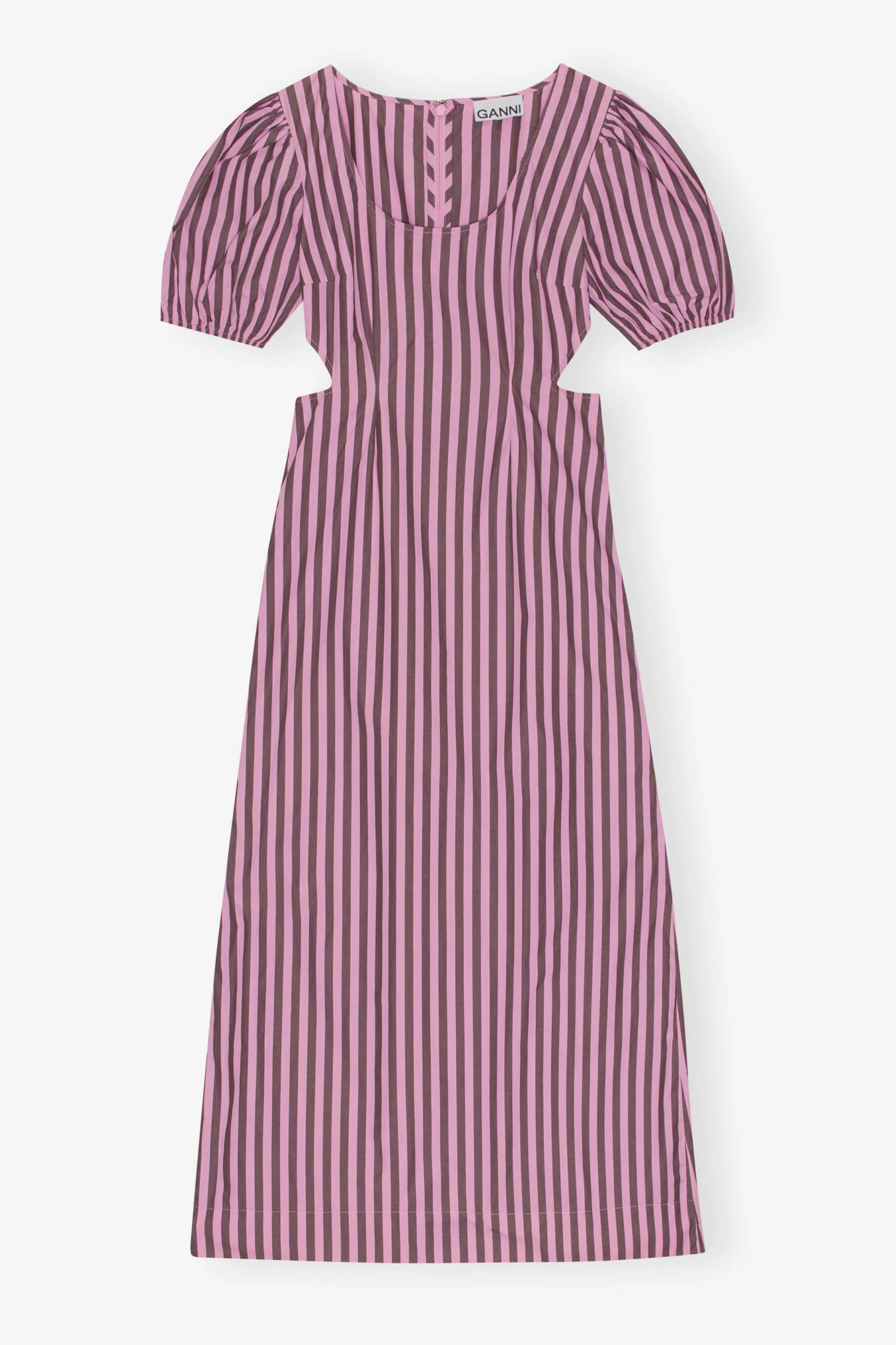 Striped Cotton Cutout Dress | Bonbon - Image 2