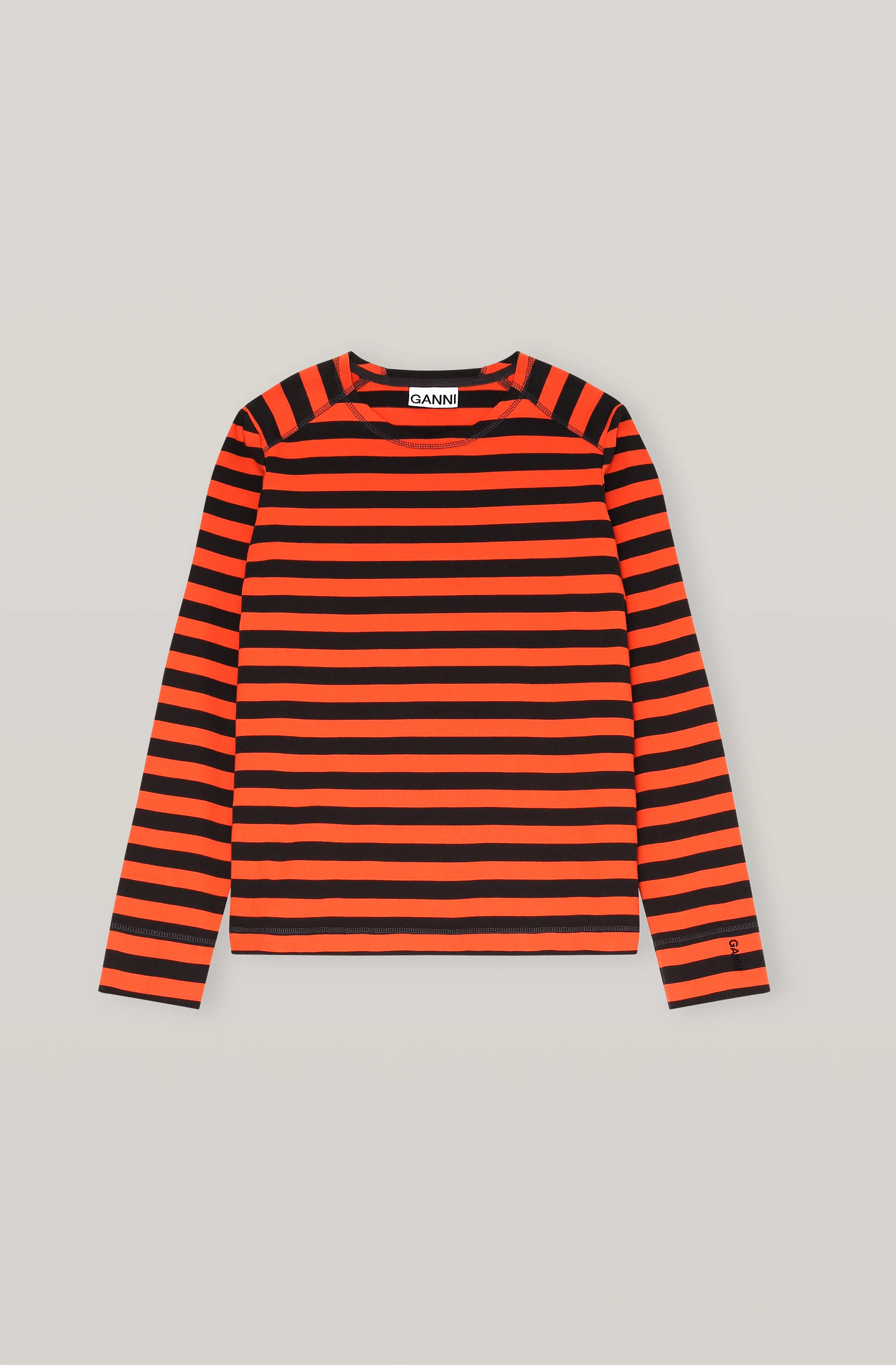 Striped Cotton Shirt | Flame