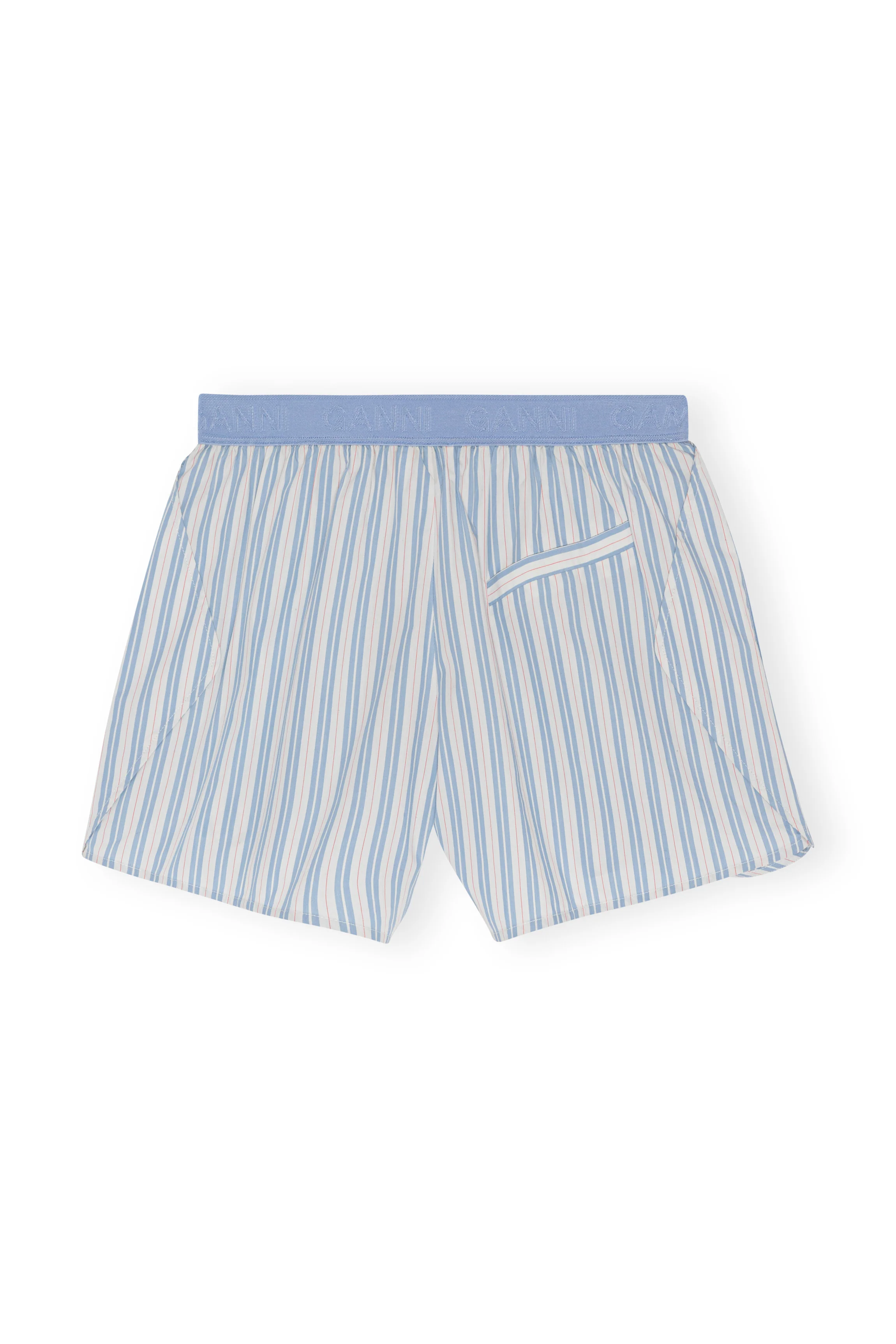 Striped Cotton Shorts | Forever Blue - Image 2