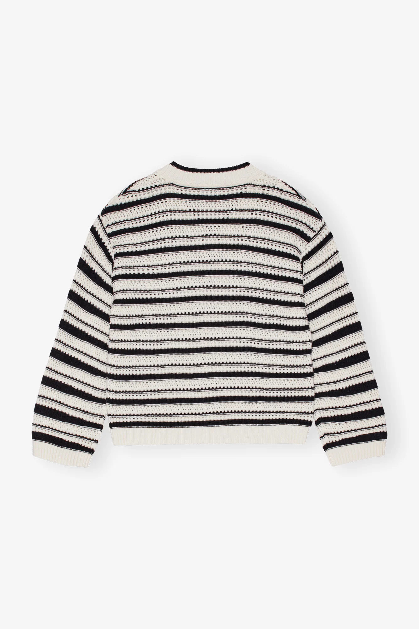 Striped Cotton V-Neck Jumper | Multicolor - Image 2