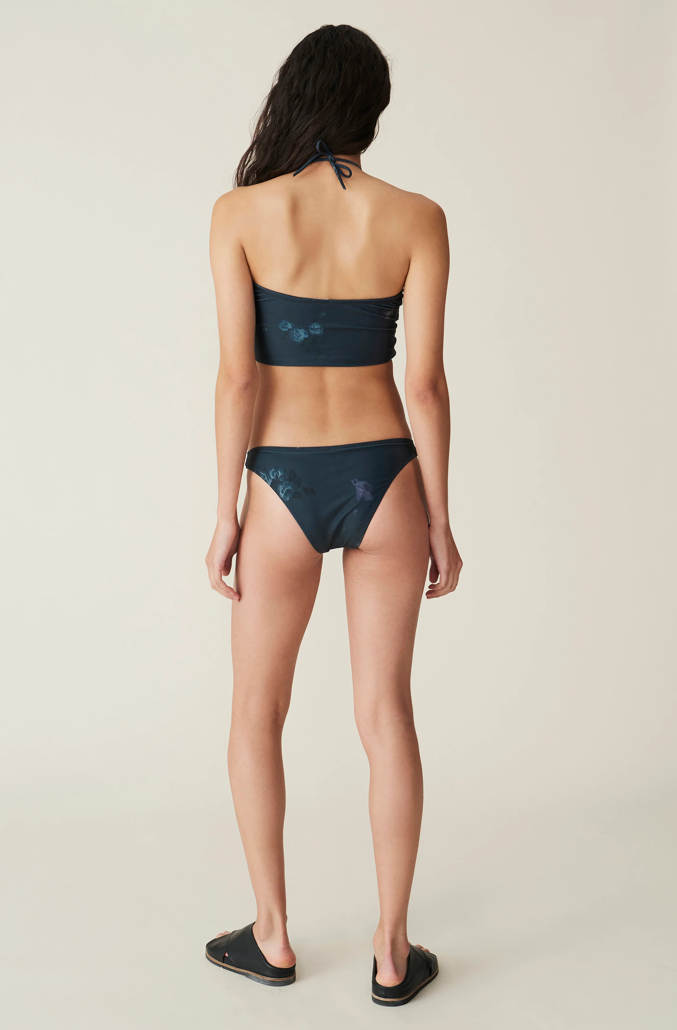 Striped Low-Rise Bikini Briefs | Phantom - Image 3