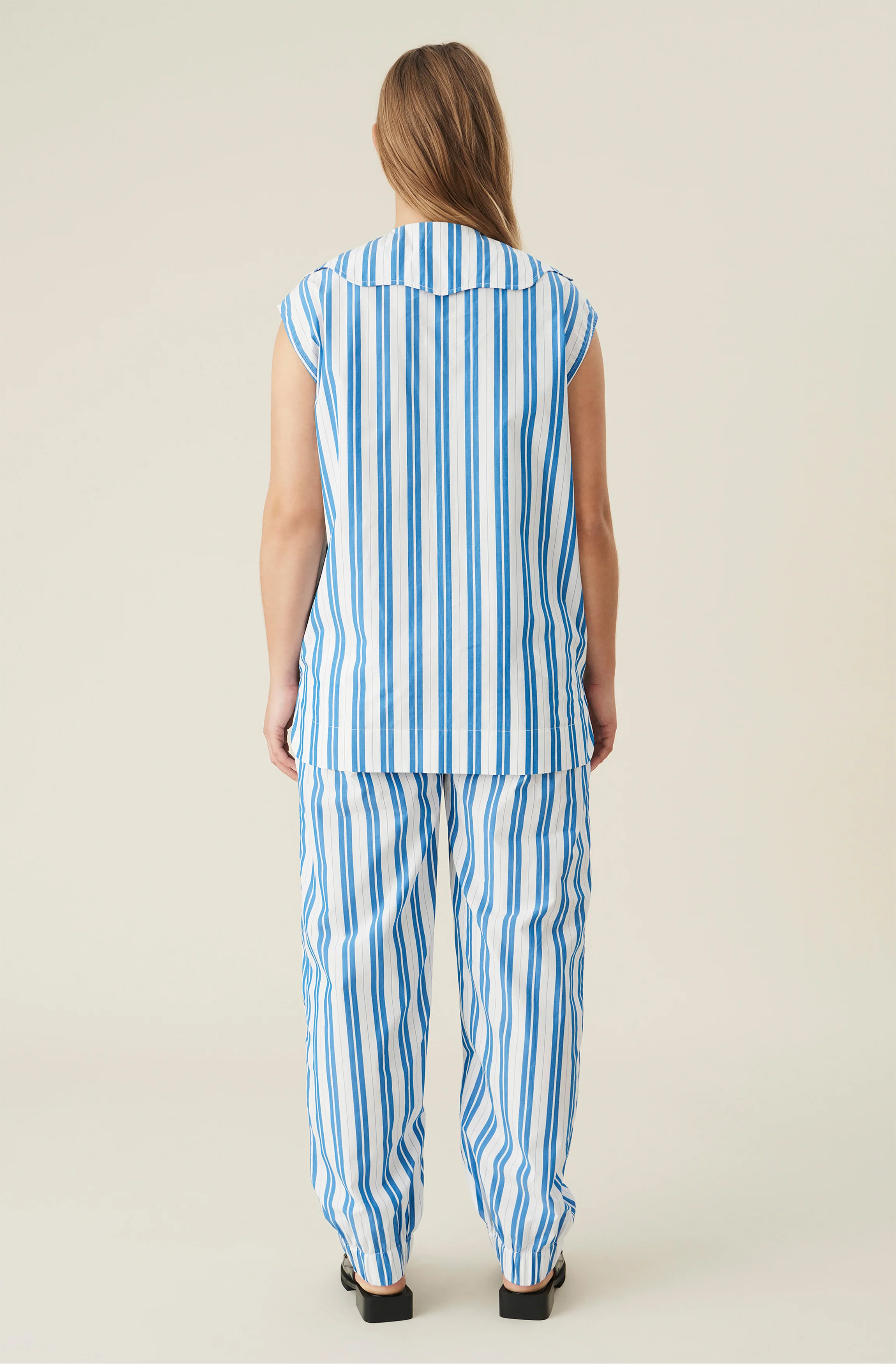Striped Organic Cotton Trousers | Daphne - Image 3