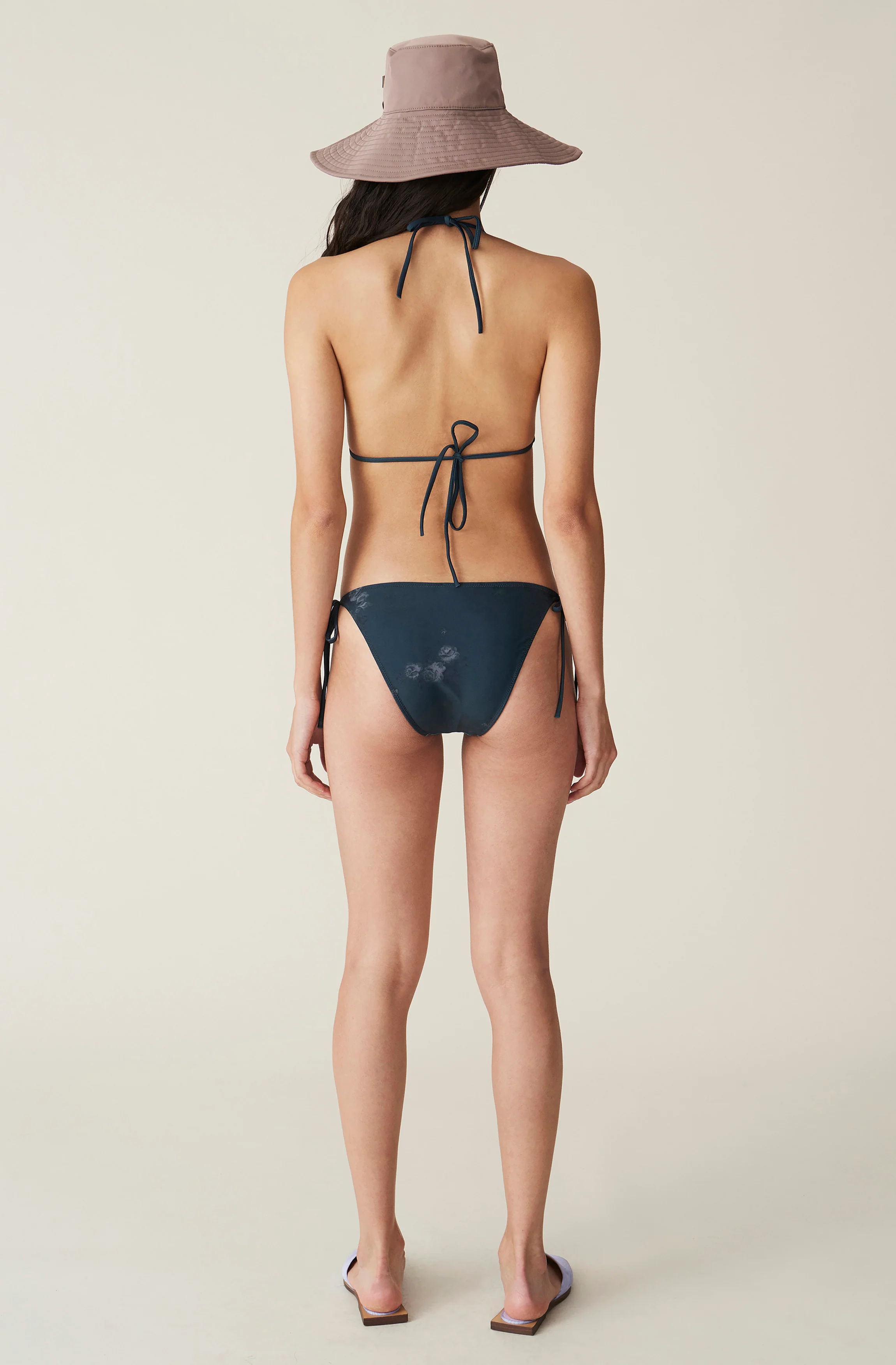 Striped Side-String Bikini Briefs | Phantom - Image 3