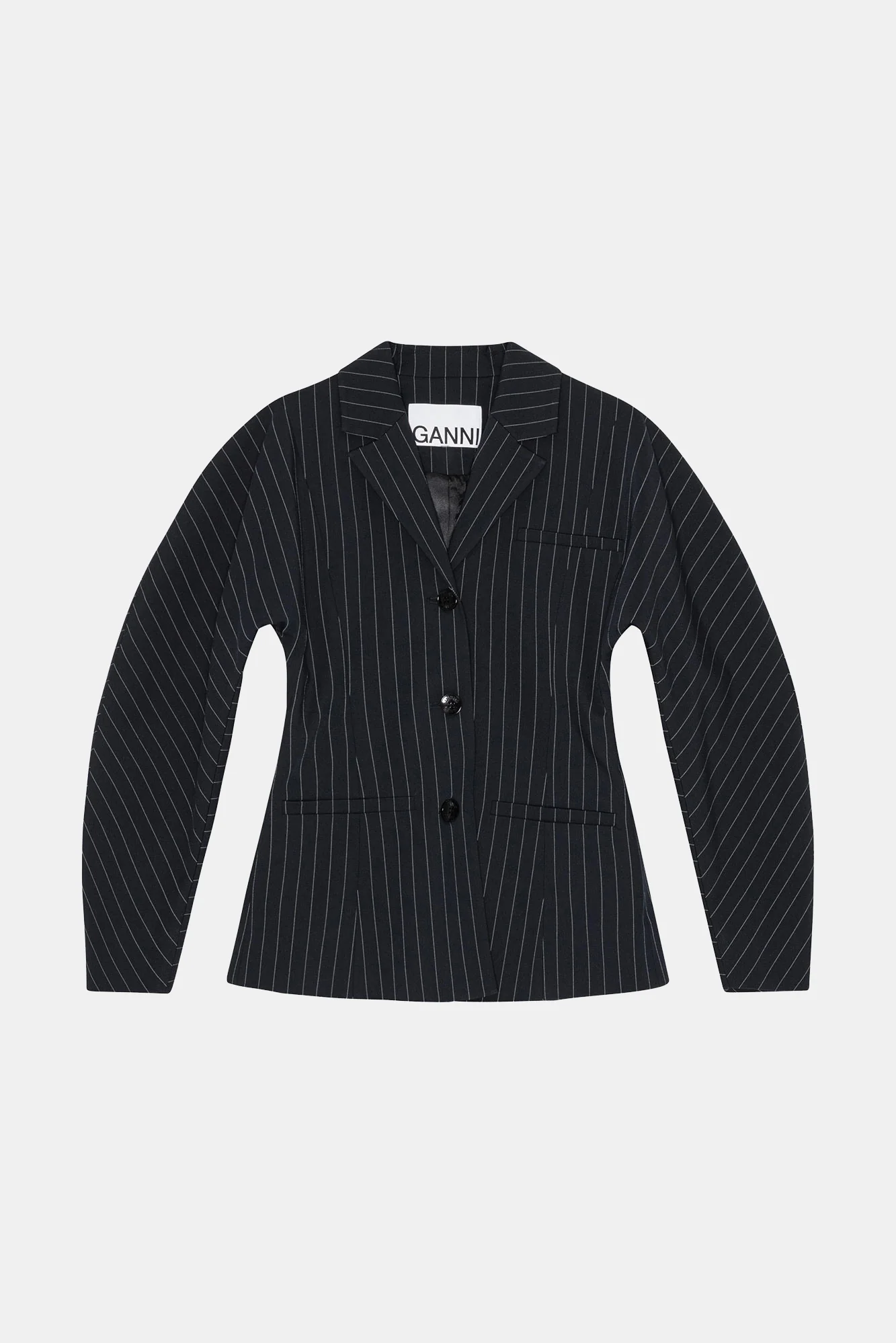 Striped Stretch Blazer | Sky Captain