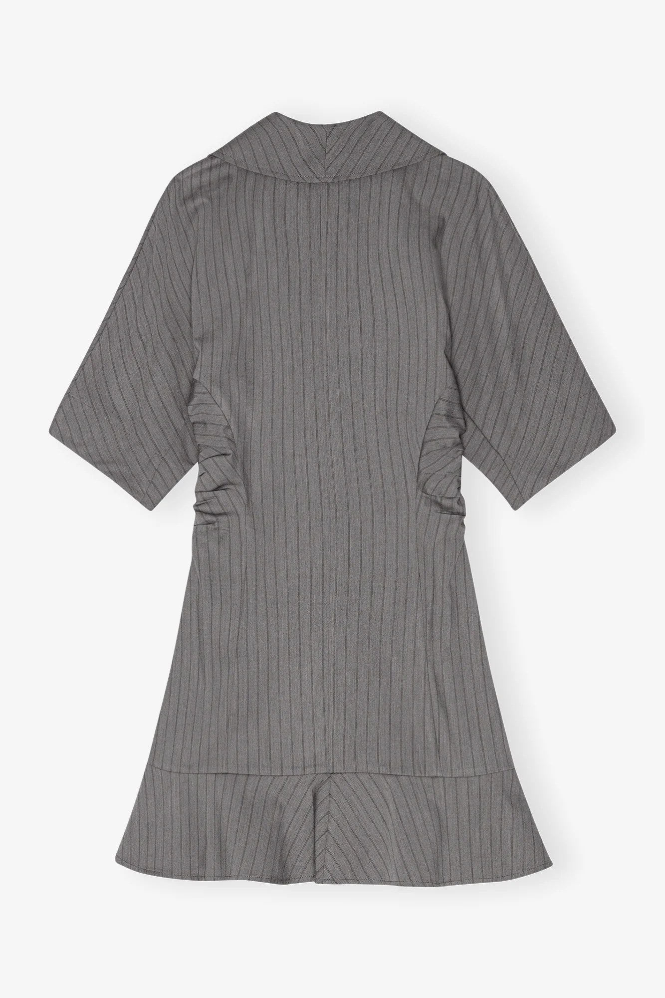 Striped Suiting Mini Dress | Mirage Gray - Image 2