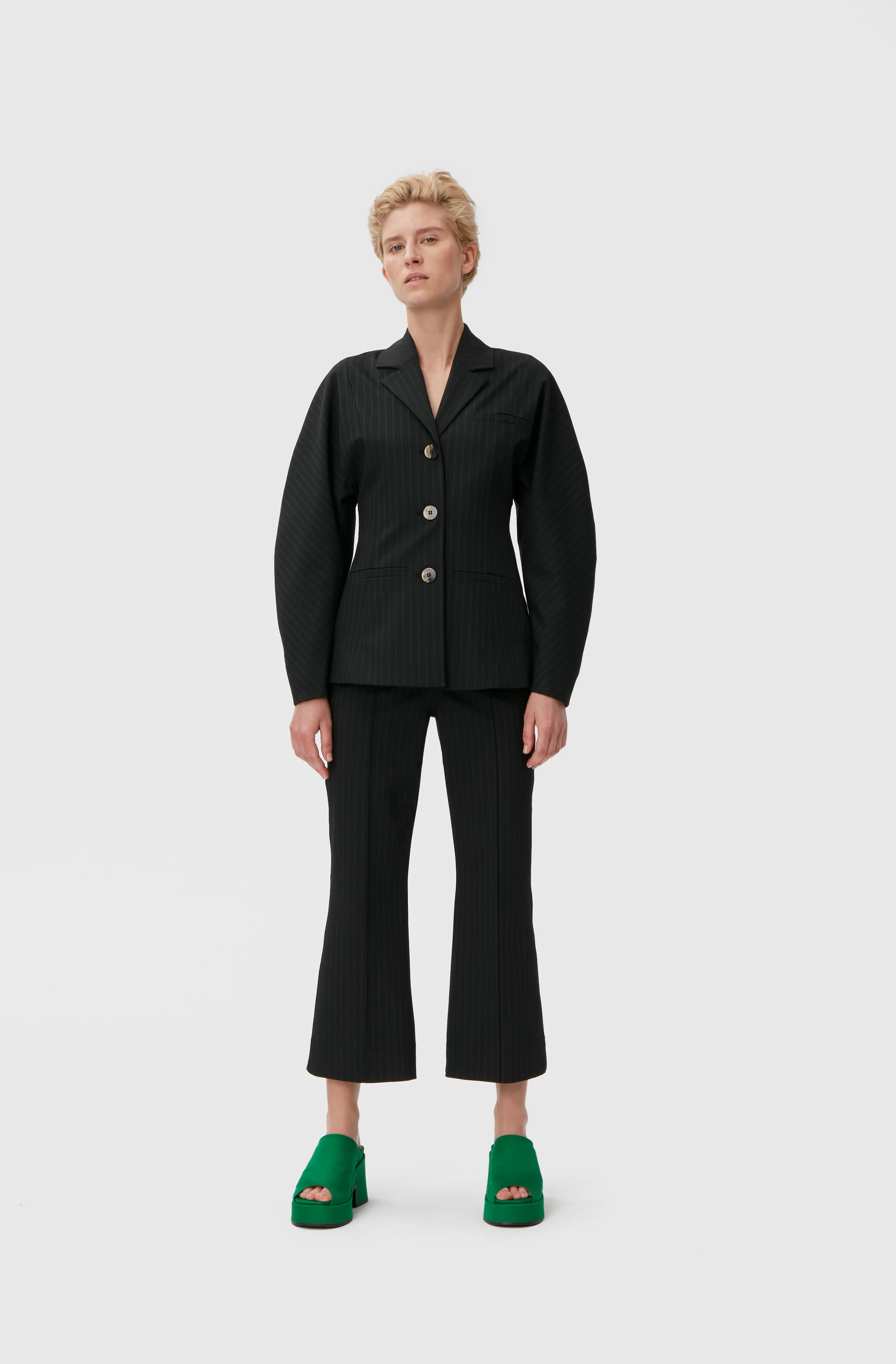 Striped Trousers | Black - Image 5
