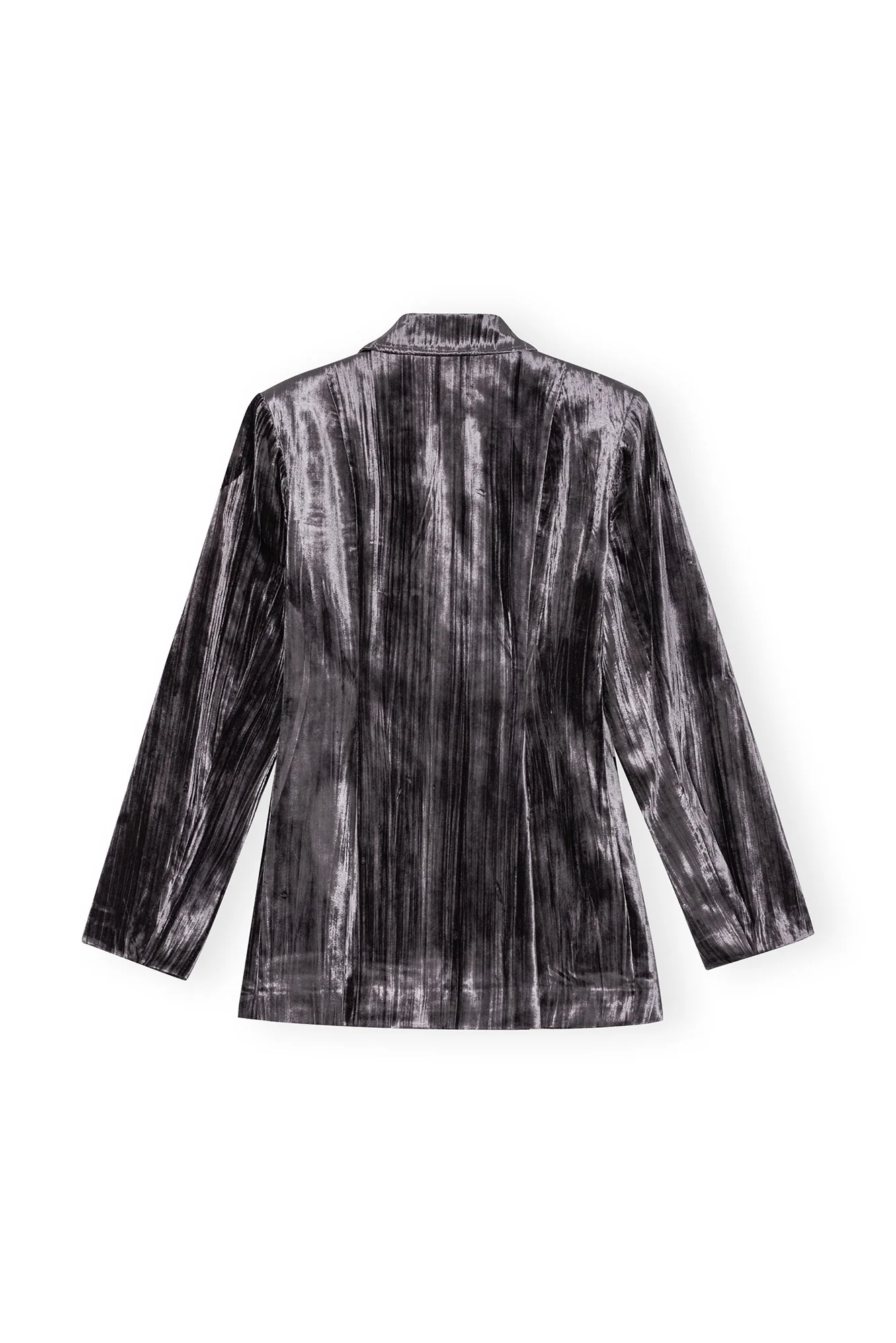 Striped Velvet Blazer | Phantom - Image 2