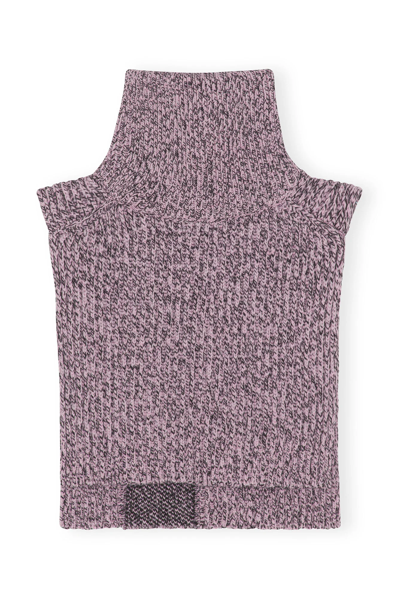 Structured Rib Knit Bib | Lilac Sachet - Image 2