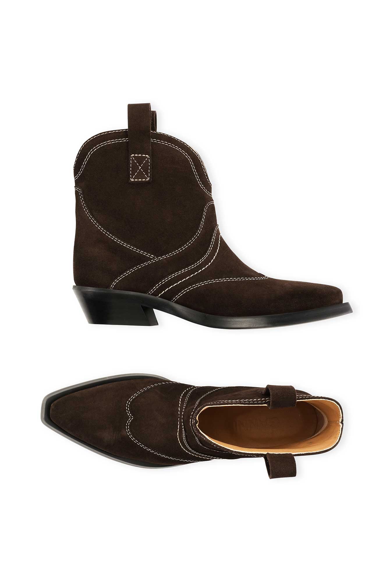 Suede Low Western Boot | Mole - Image 2