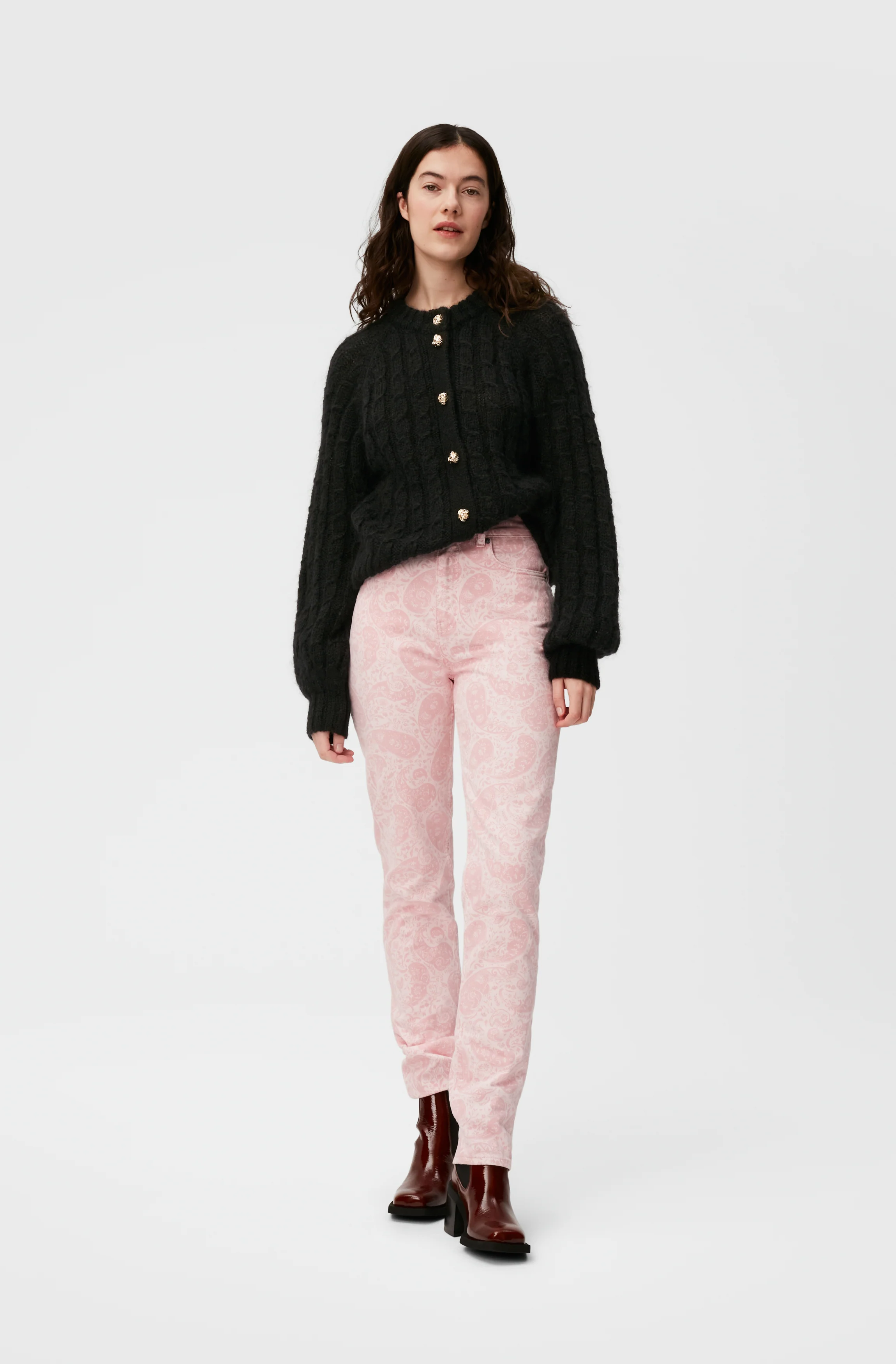 Swigy Jeans | Paisley Shrinking Violet - Image 3